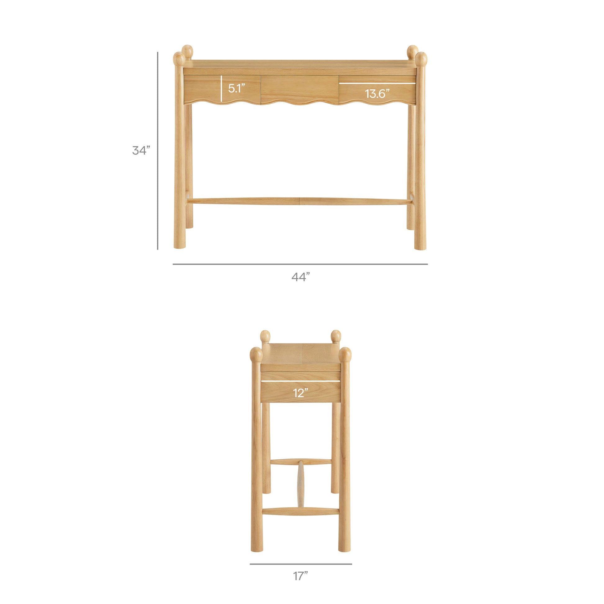Darcy 44 Inch Wood Console Table by Modway