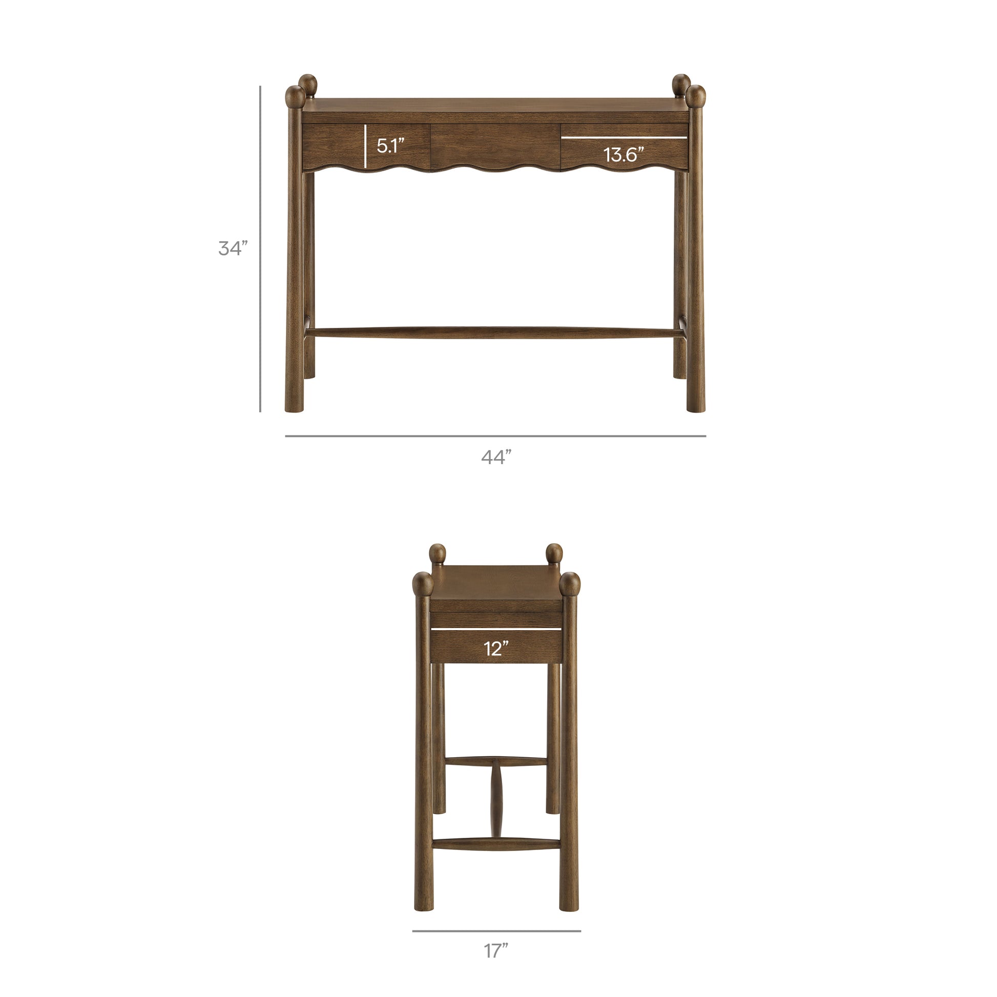 Darcy 44 Inch Wood Console Table by Modway