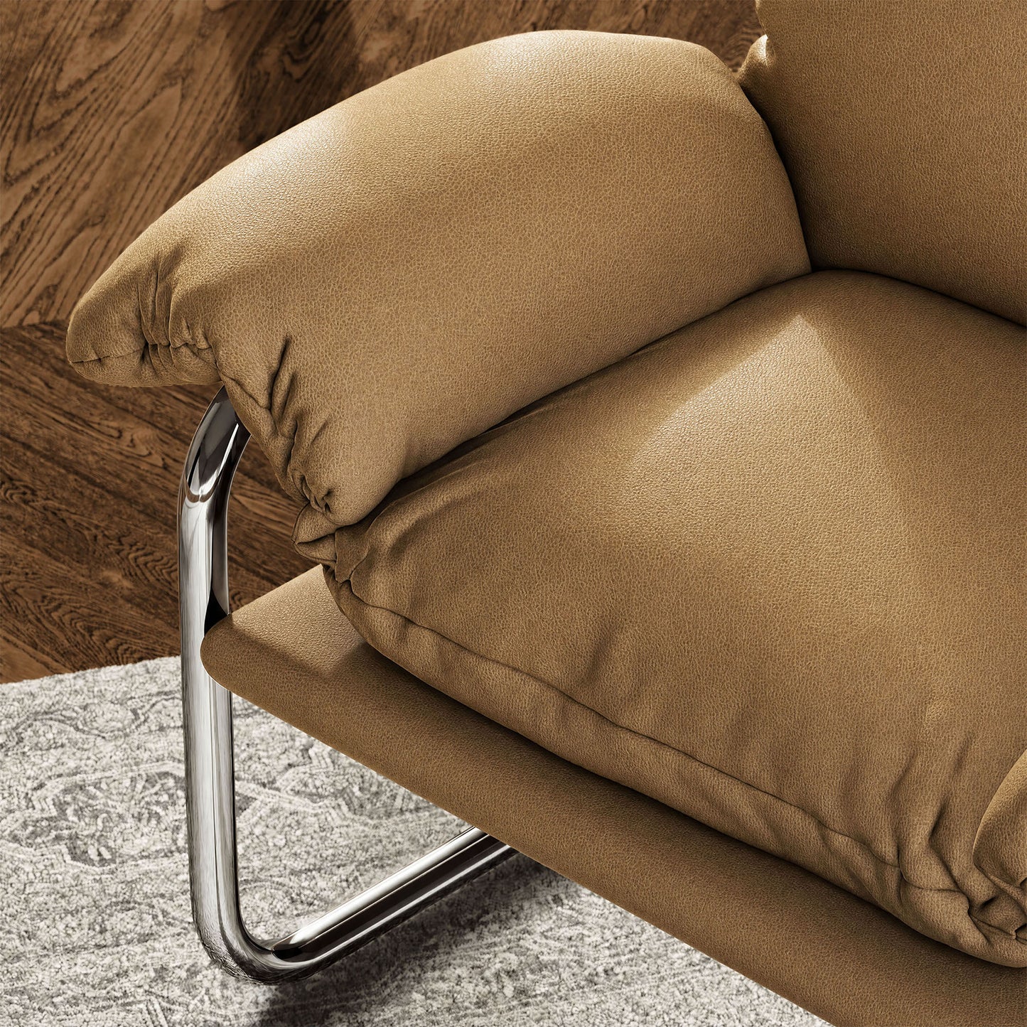 Ansel Vegan Leather Accent Chair by Modway