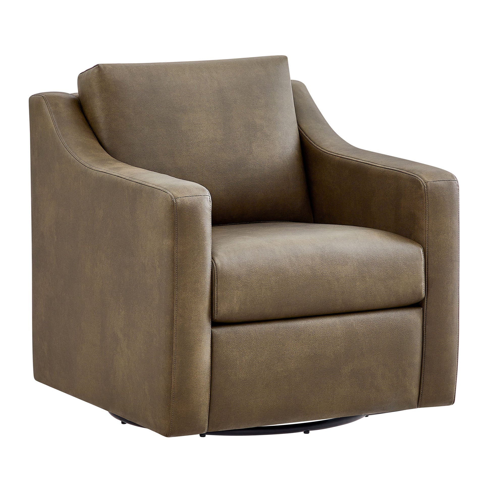 Liora Vegan Leather Swivel Armchair by Modway