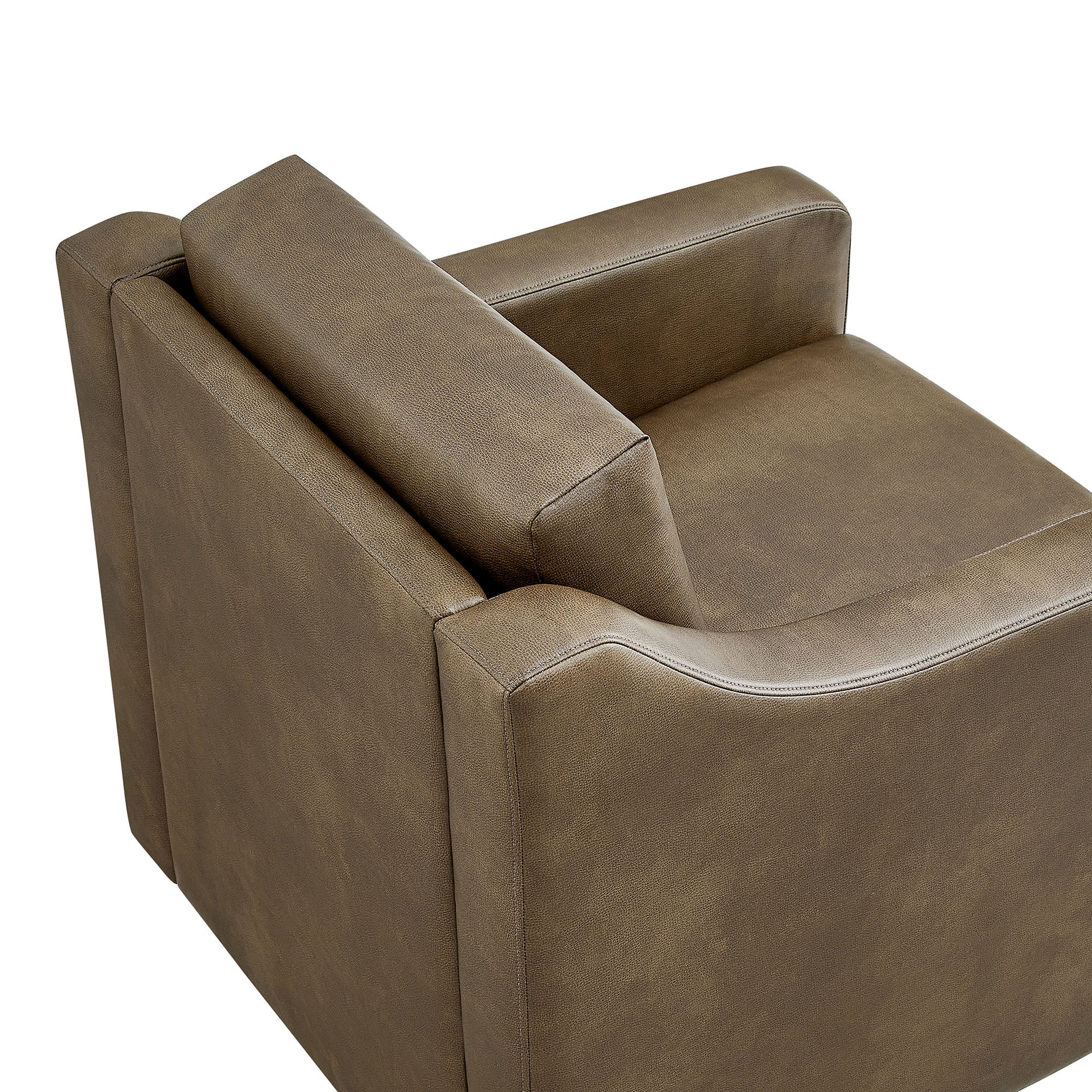 Liora Vegan Leather Swivel Armchair by Modway