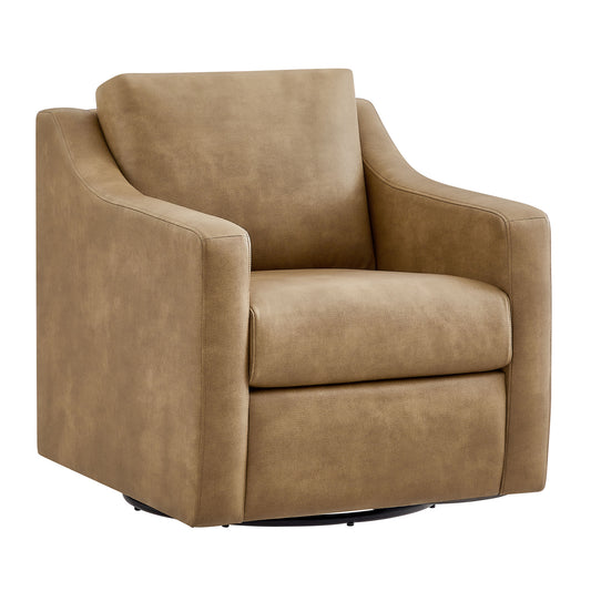 Liora Vegan Leather Swivel Armchair by Modway
