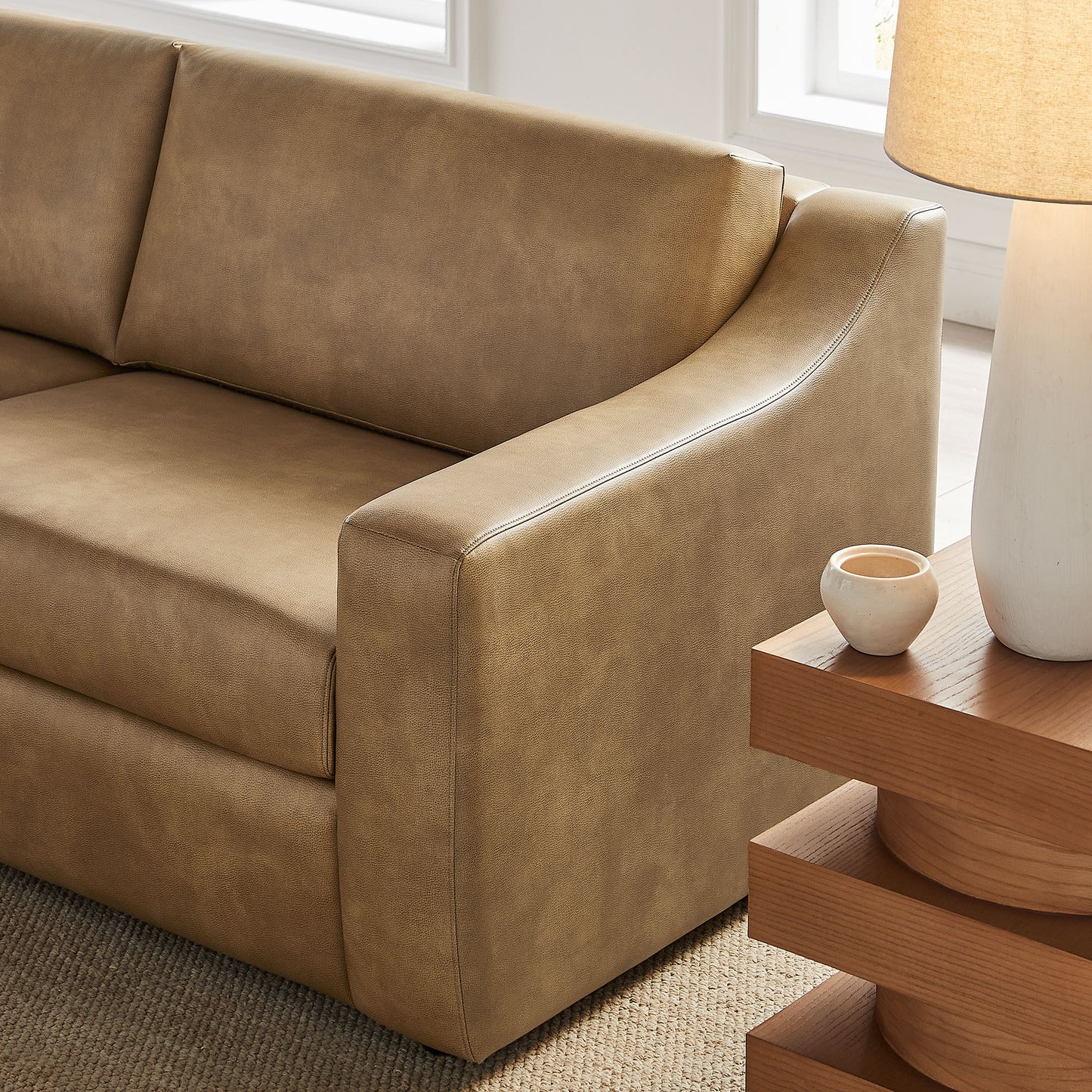 Liora 87 Inch Vegan Leather Sofa by Modway