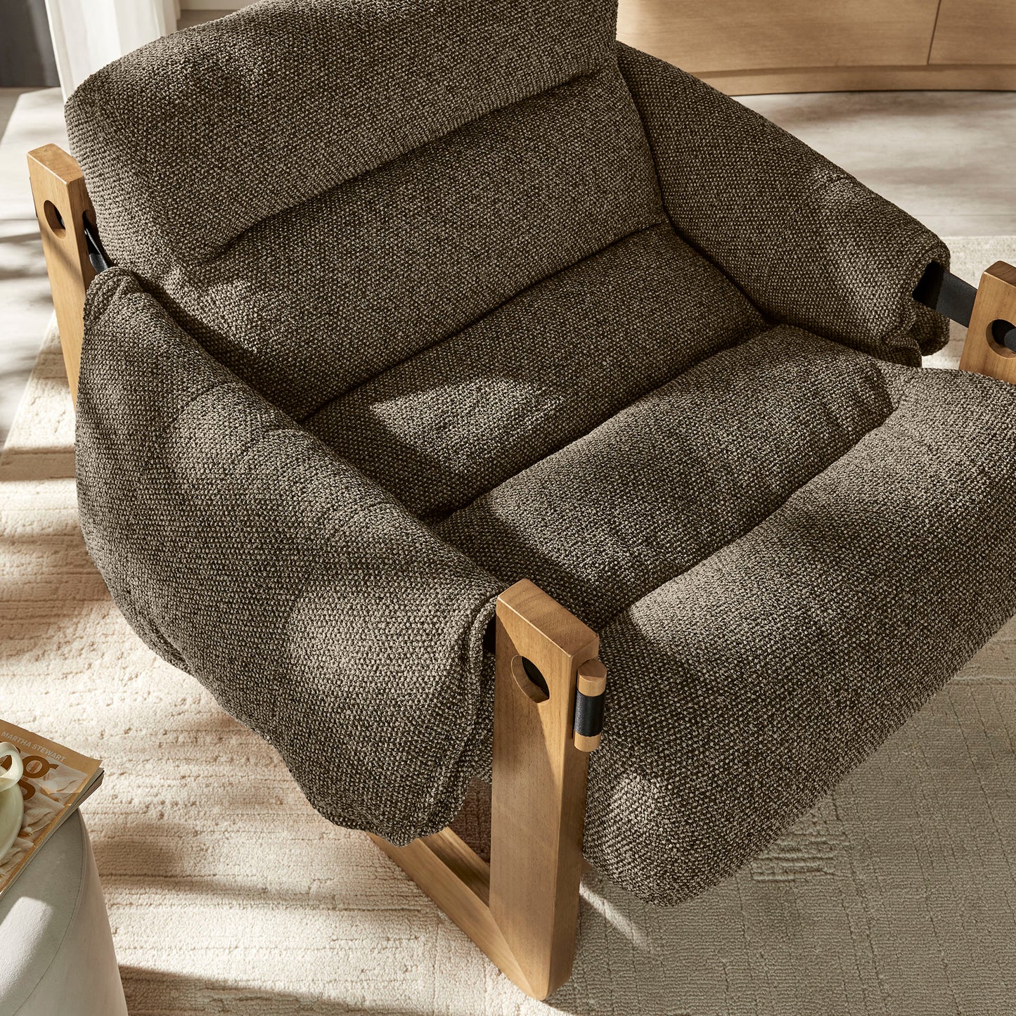 Sorelle Upholstered Fabric Sling Lounge Chair by Modway