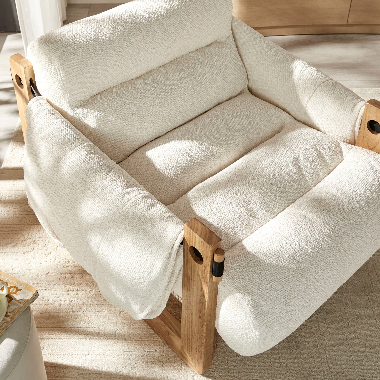 Sorelle Upholstered Fabric Sling Lounge Chair by Modway