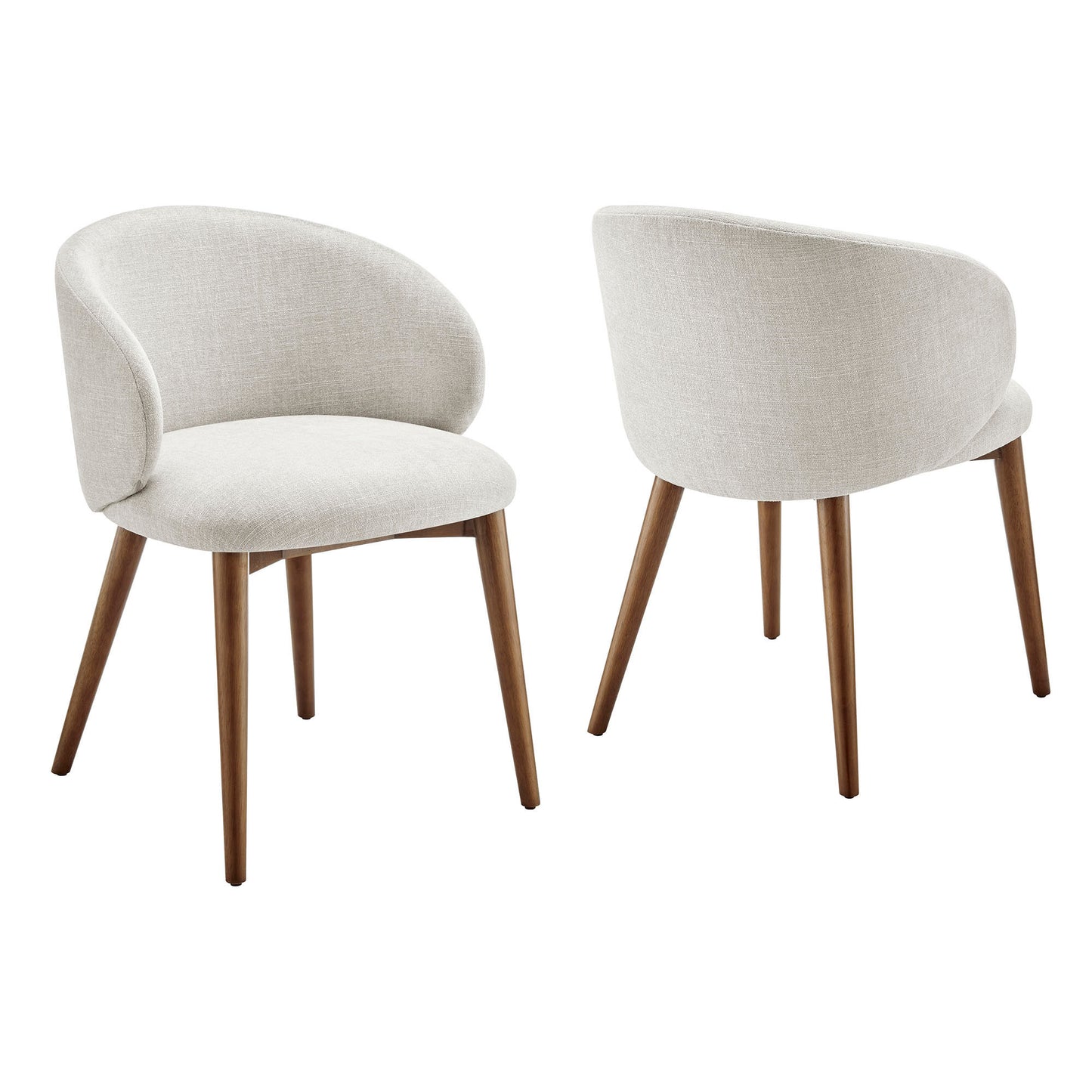 Anelle Upholstered Fabric Dining Chairs Set of 2 by Modway