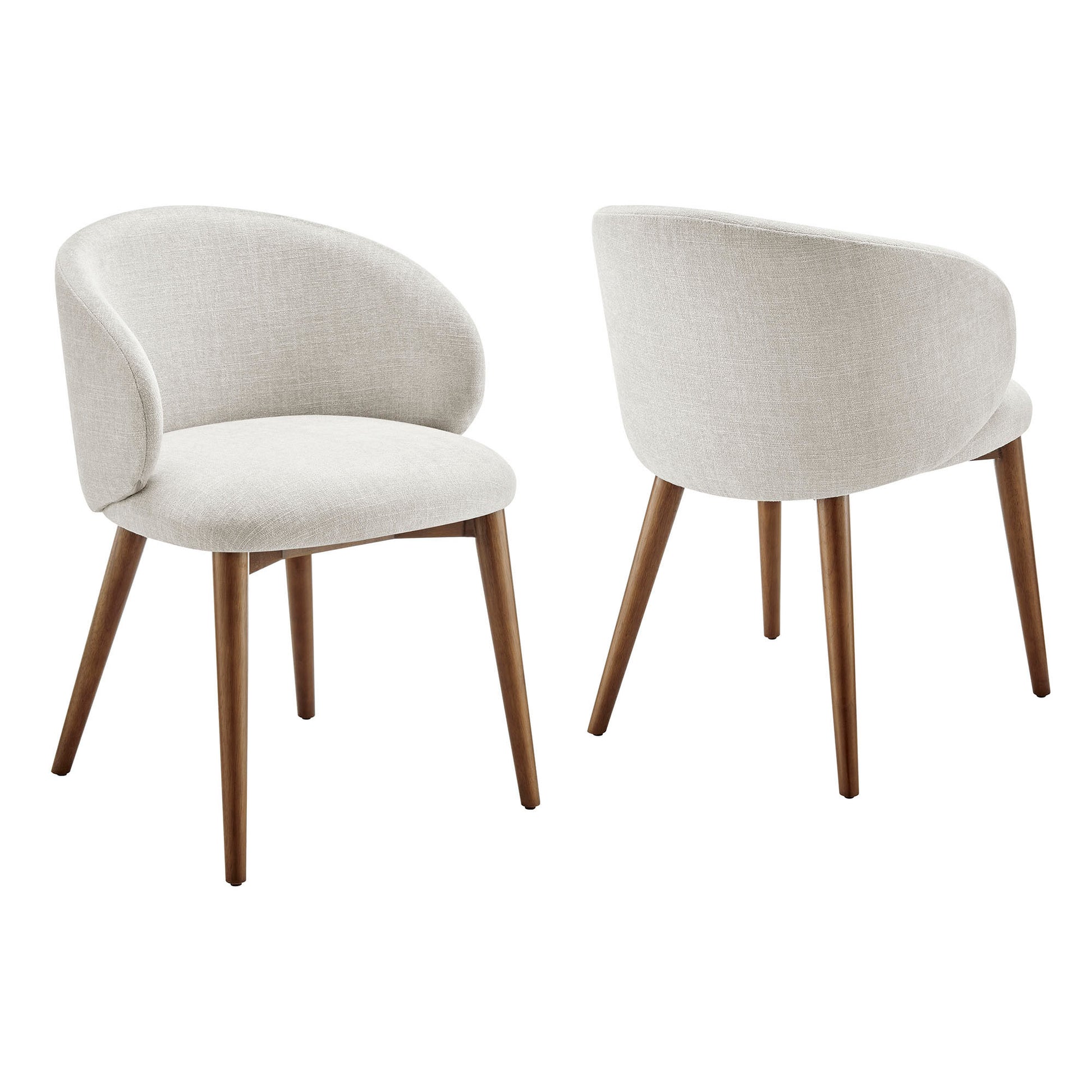 Anelle Upholstered Fabric Dining Chairs Set of 2 by Modway