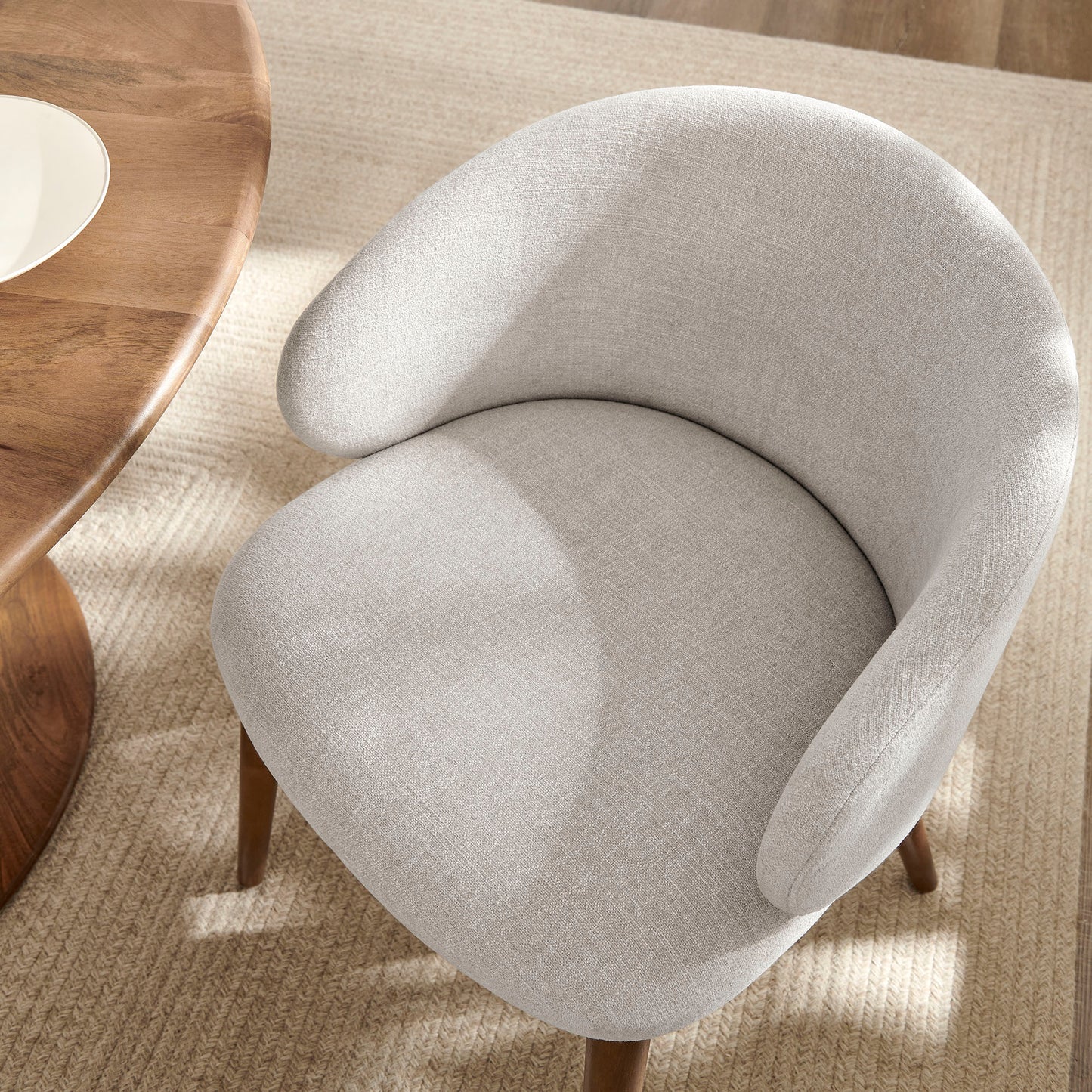 Anelle Upholstered Fabric Dining Chairs Set of 2 by Modway