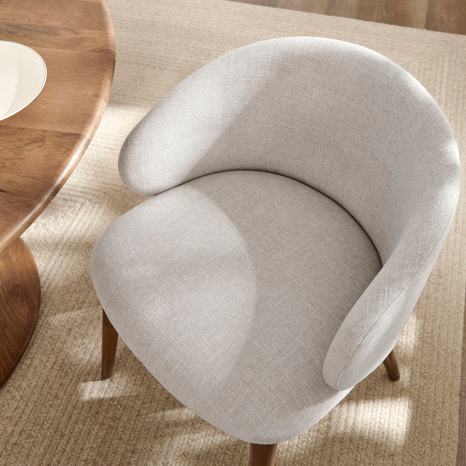 Anelle Upholstered Fabric Dining Chairs Set of 2 by Modway
