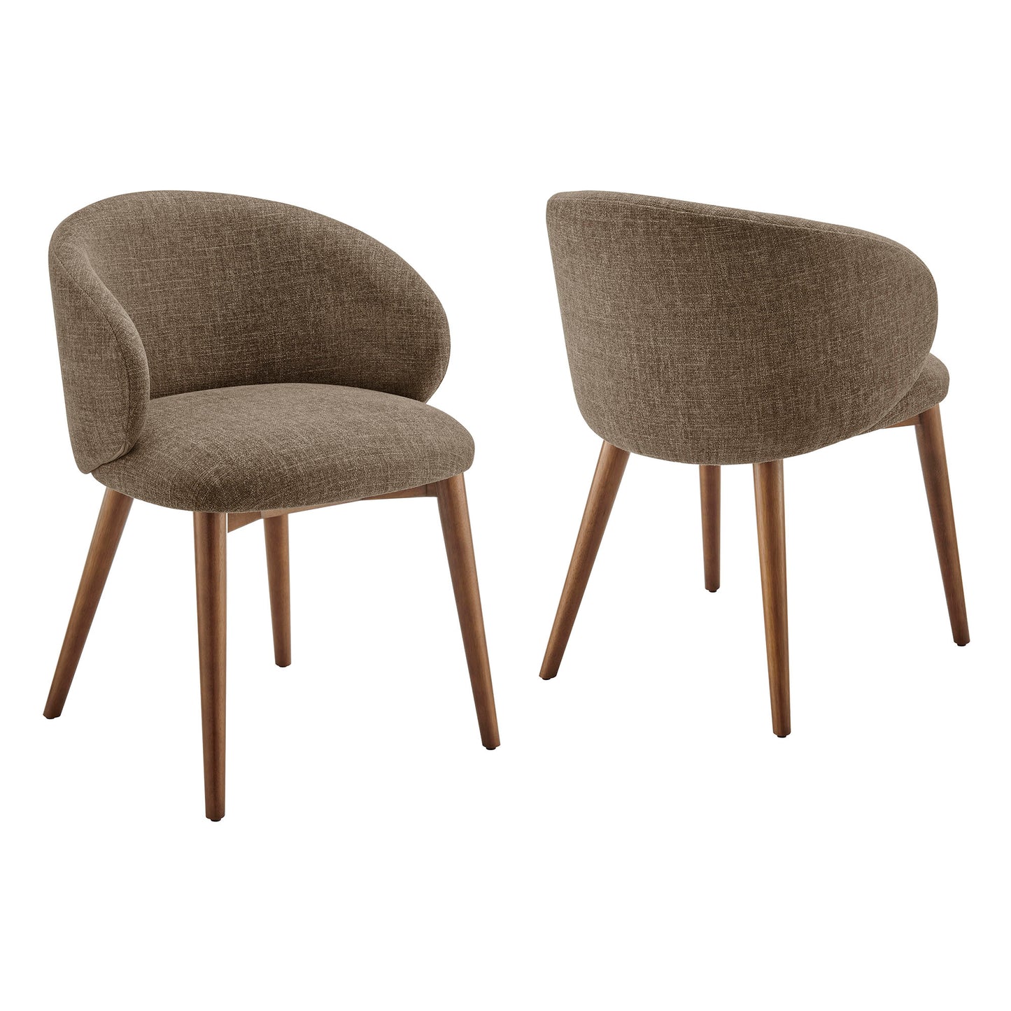Anelle Upholstered Fabric Dining Chairs Set of 2 by Modway