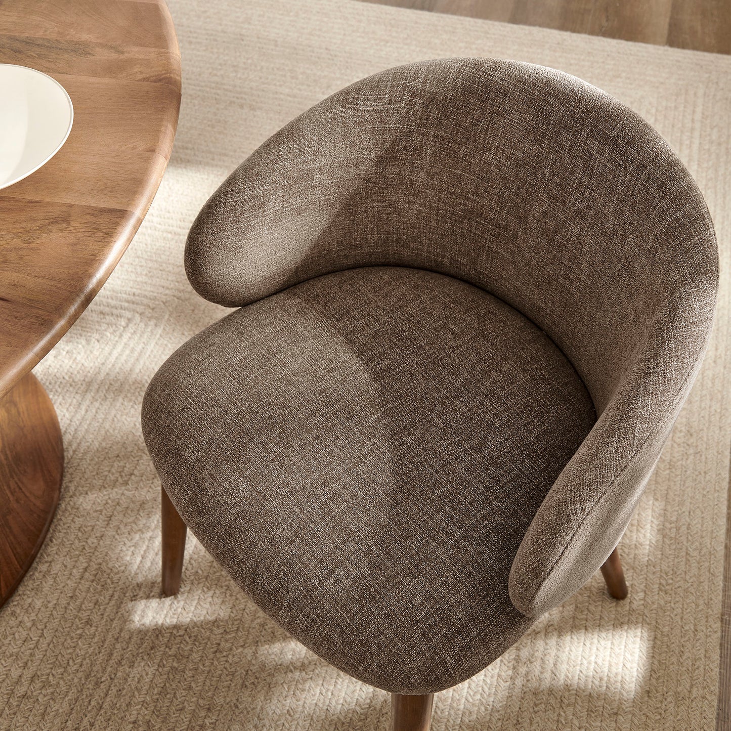 Anelle Upholstered Fabric Dining Chairs Set of 2 by Modway