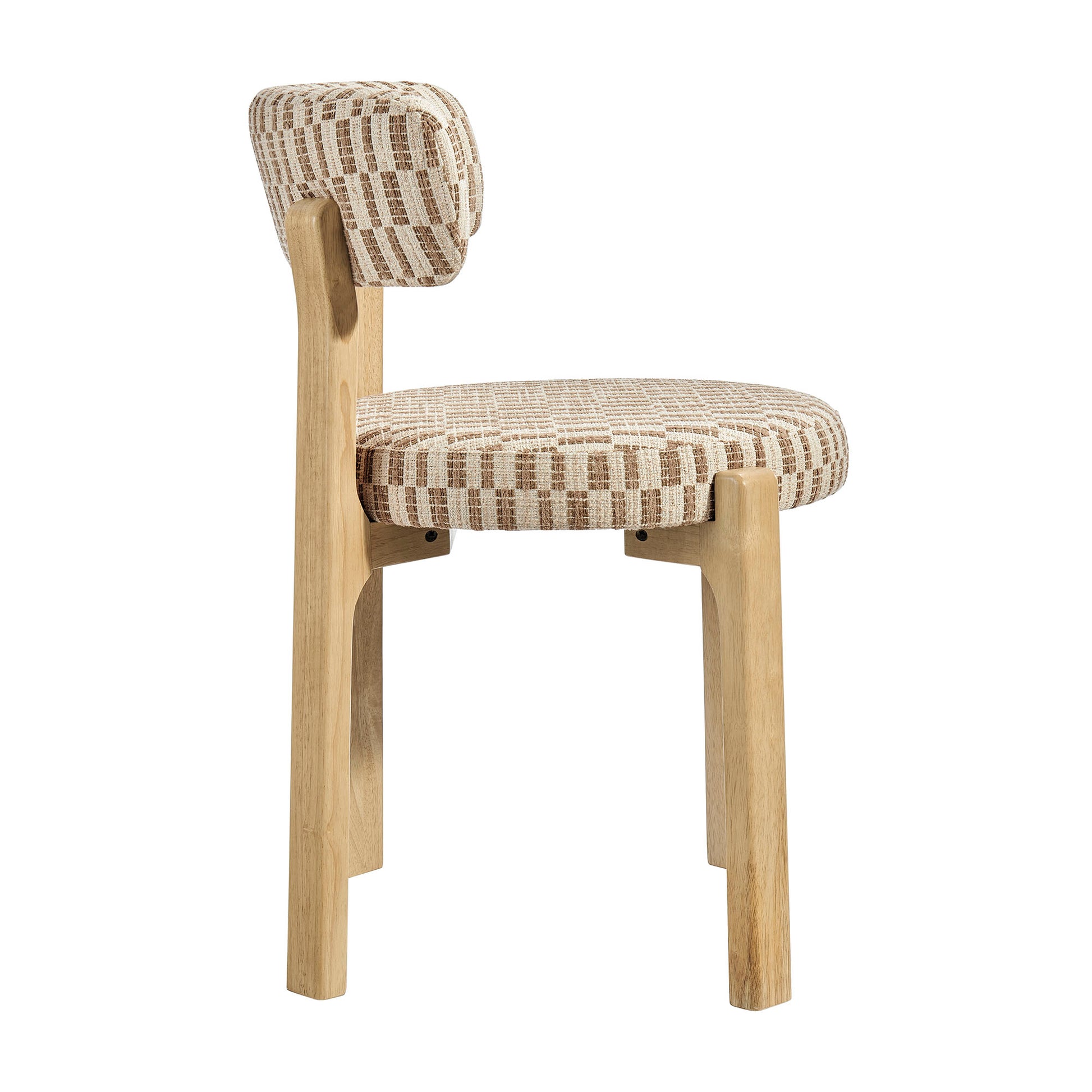 Marsha Retro Upholstered Fabric Dining Chairs Set of 2 by Modway