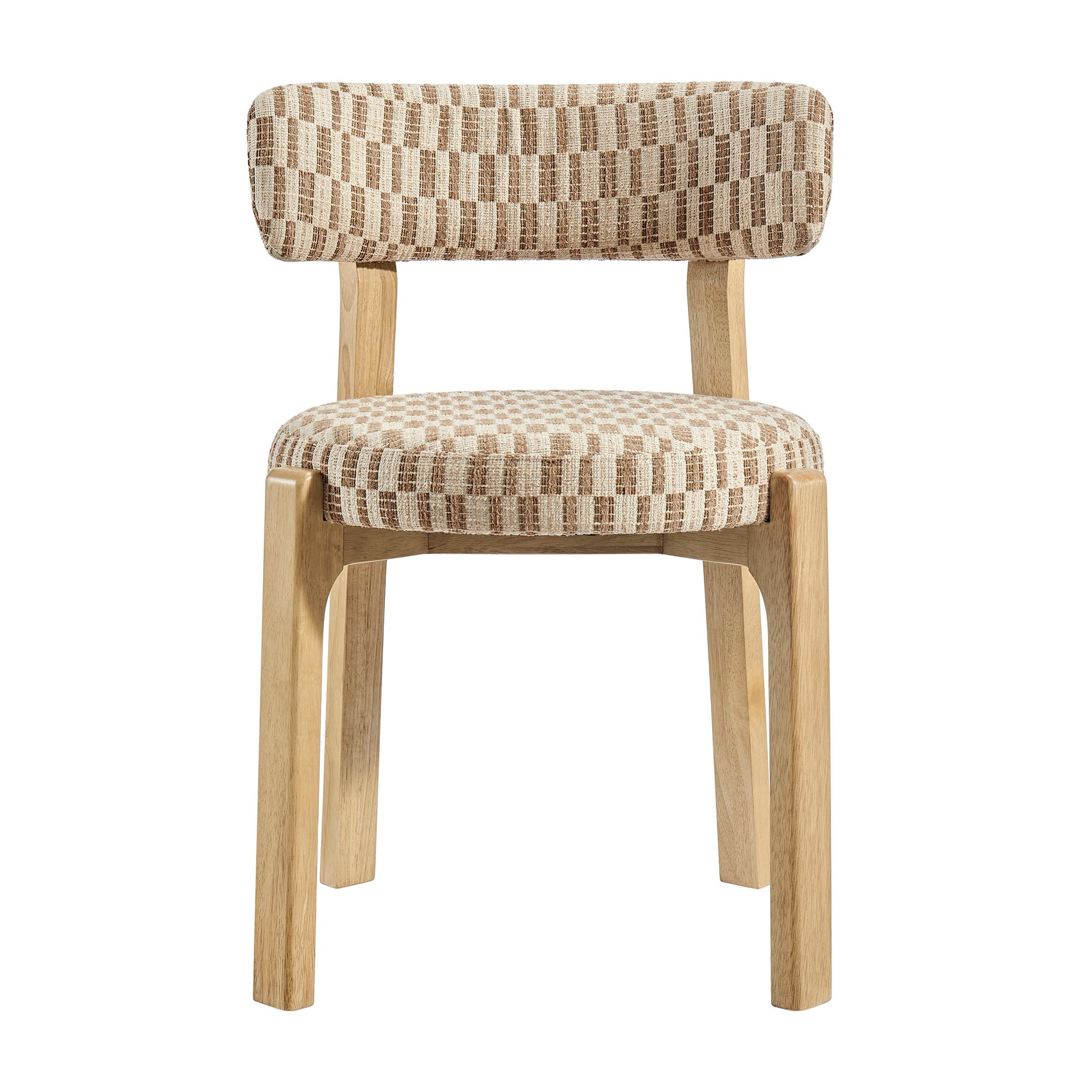 Marsha Retro Upholstered Fabric Dining Chairs Set of 2 by Modway
