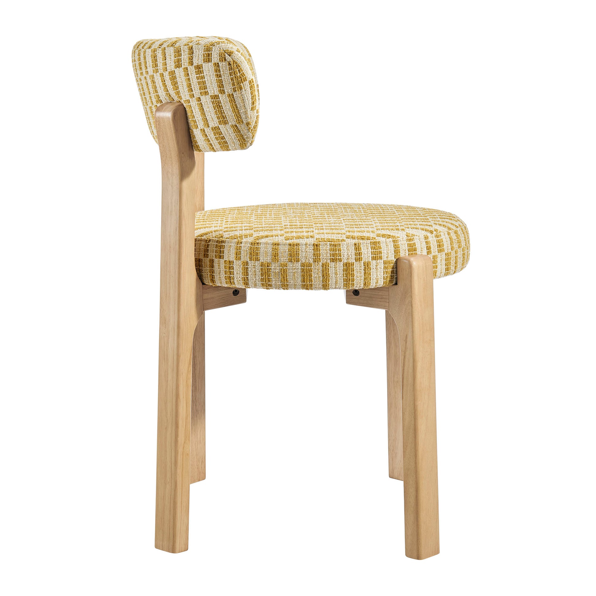 Marsha Retro Upholstered Fabric Dining Chairs Set of 2 by Modway