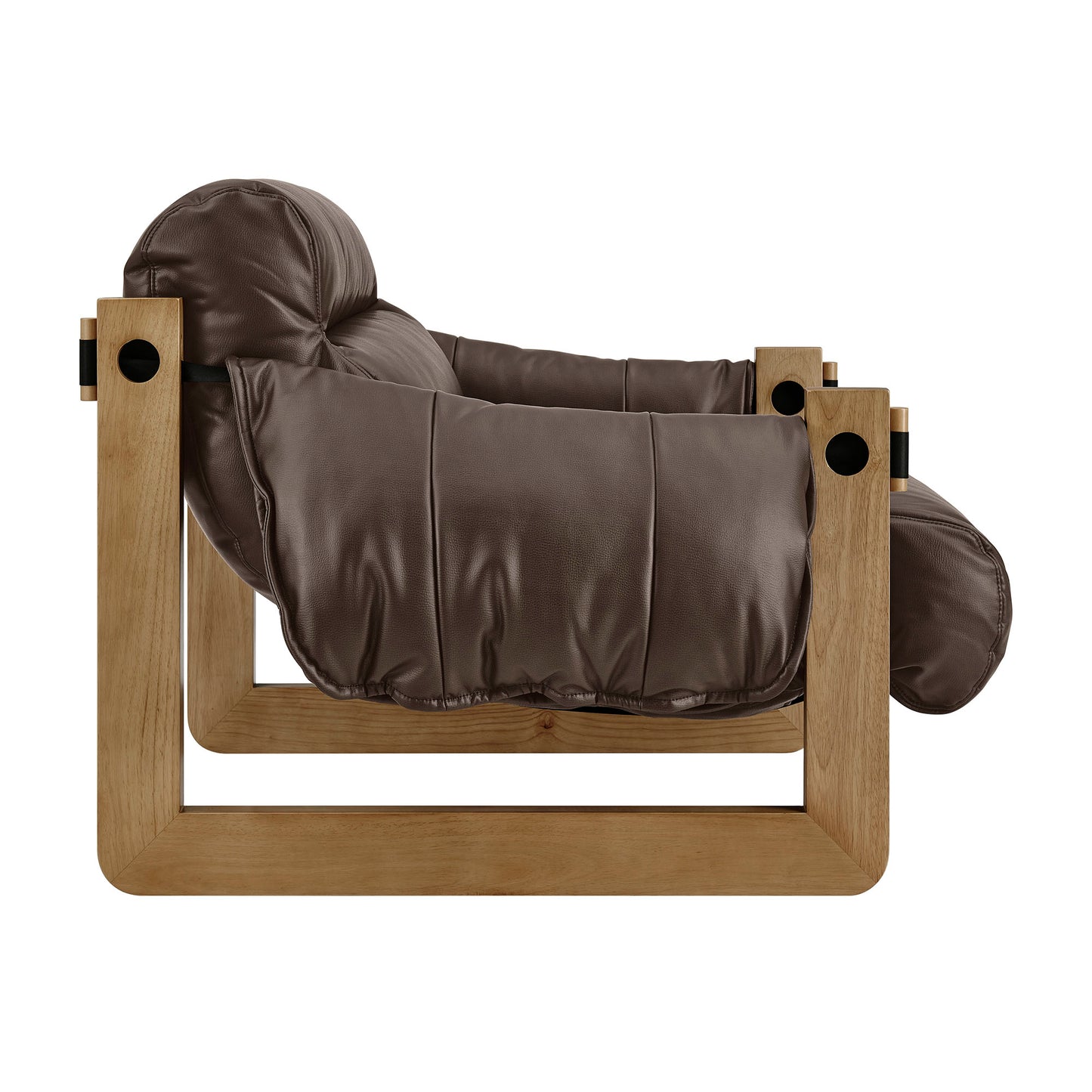 Sorelle Vegan Leather Sling Lounge Chair by Modway
