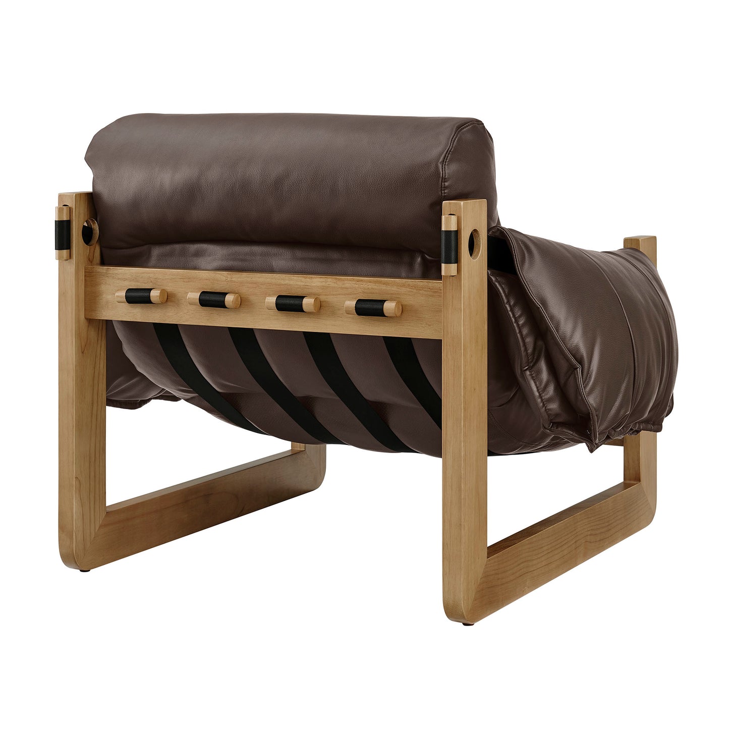 Sorelle Vegan Leather Sling Lounge Chair by Modway