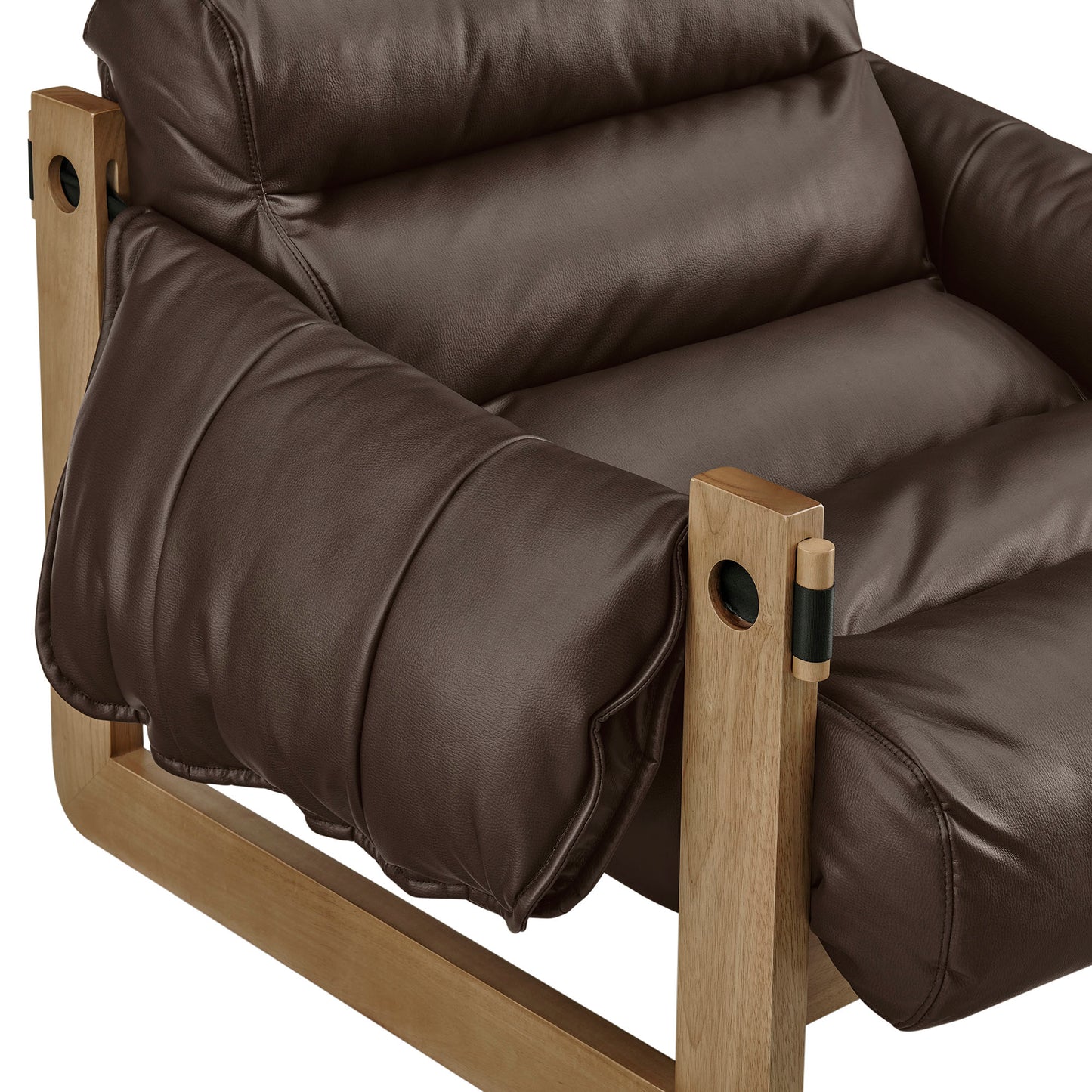 Sorelle Vegan Leather Sling Lounge Chair by Modway