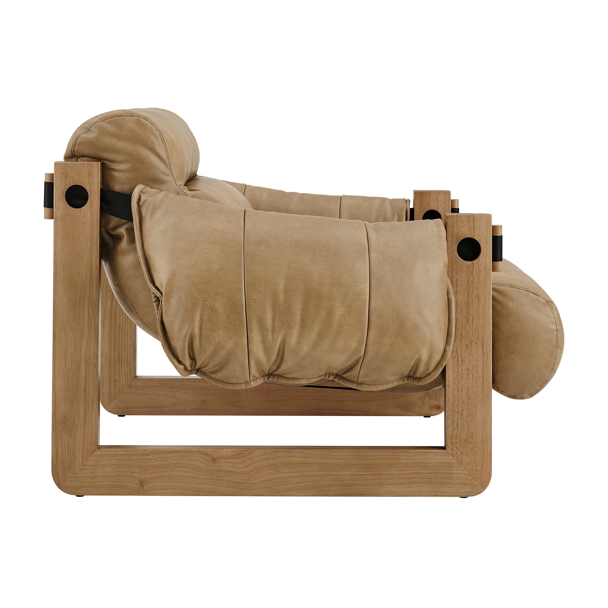 Sorelle Vegan Leather Sling Lounge Chair by Modway