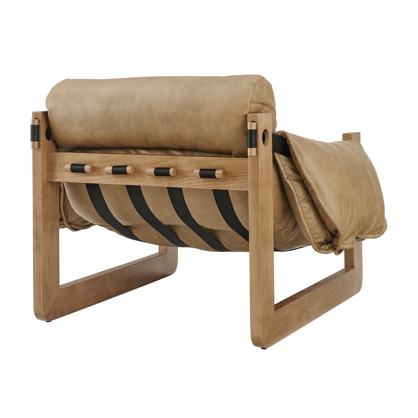 Sorelle Vegan Leather Sling Lounge Chair by Modway