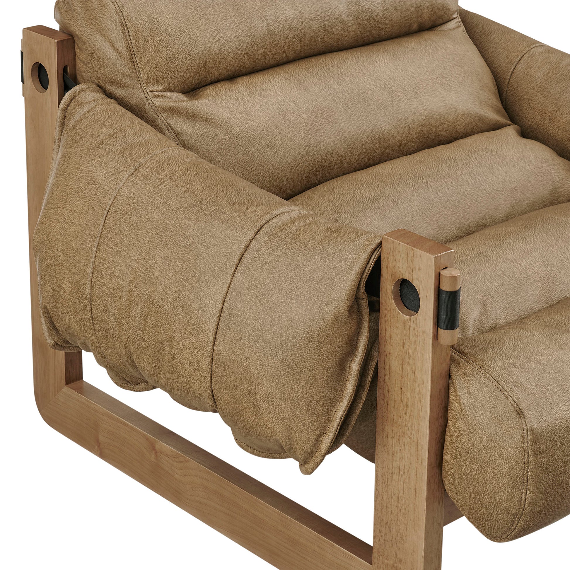 Sorelle Vegan Leather Sling Lounge Chair by Modway