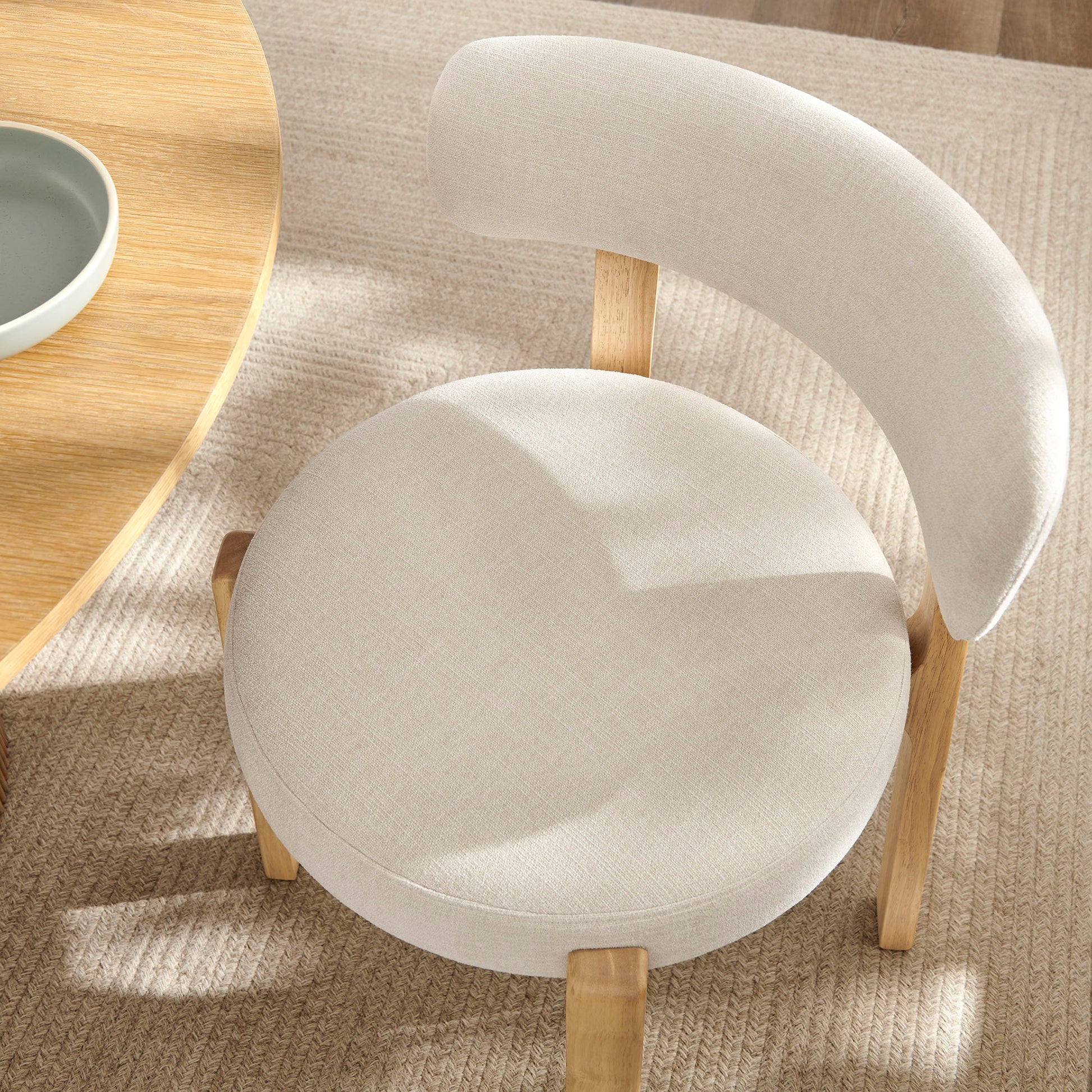 Marsha Upholstered Fabric Dining Chairs Set of 2 by Modway