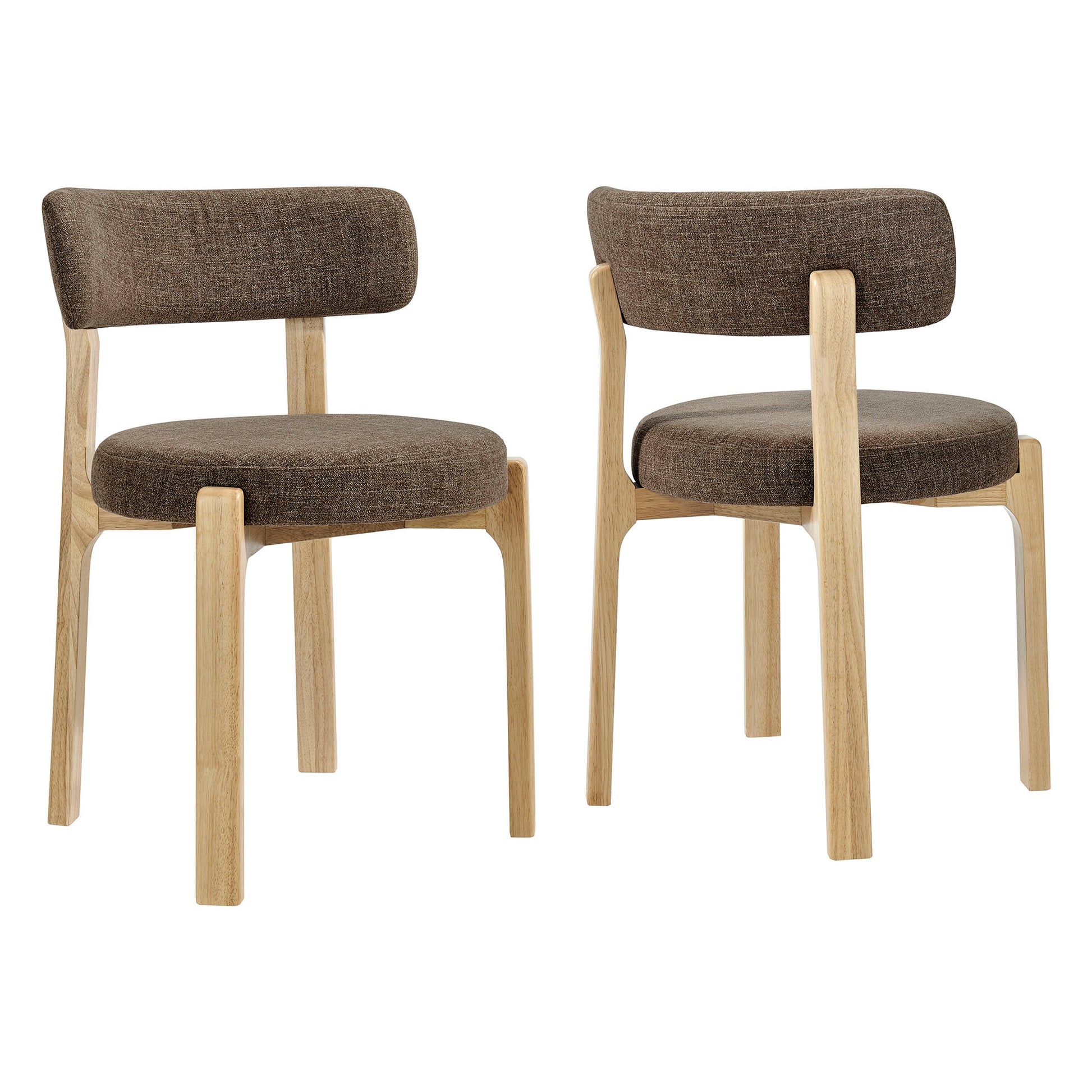 Marsha Upholstered Fabric Dining Chairs Set of 2 by Modway
