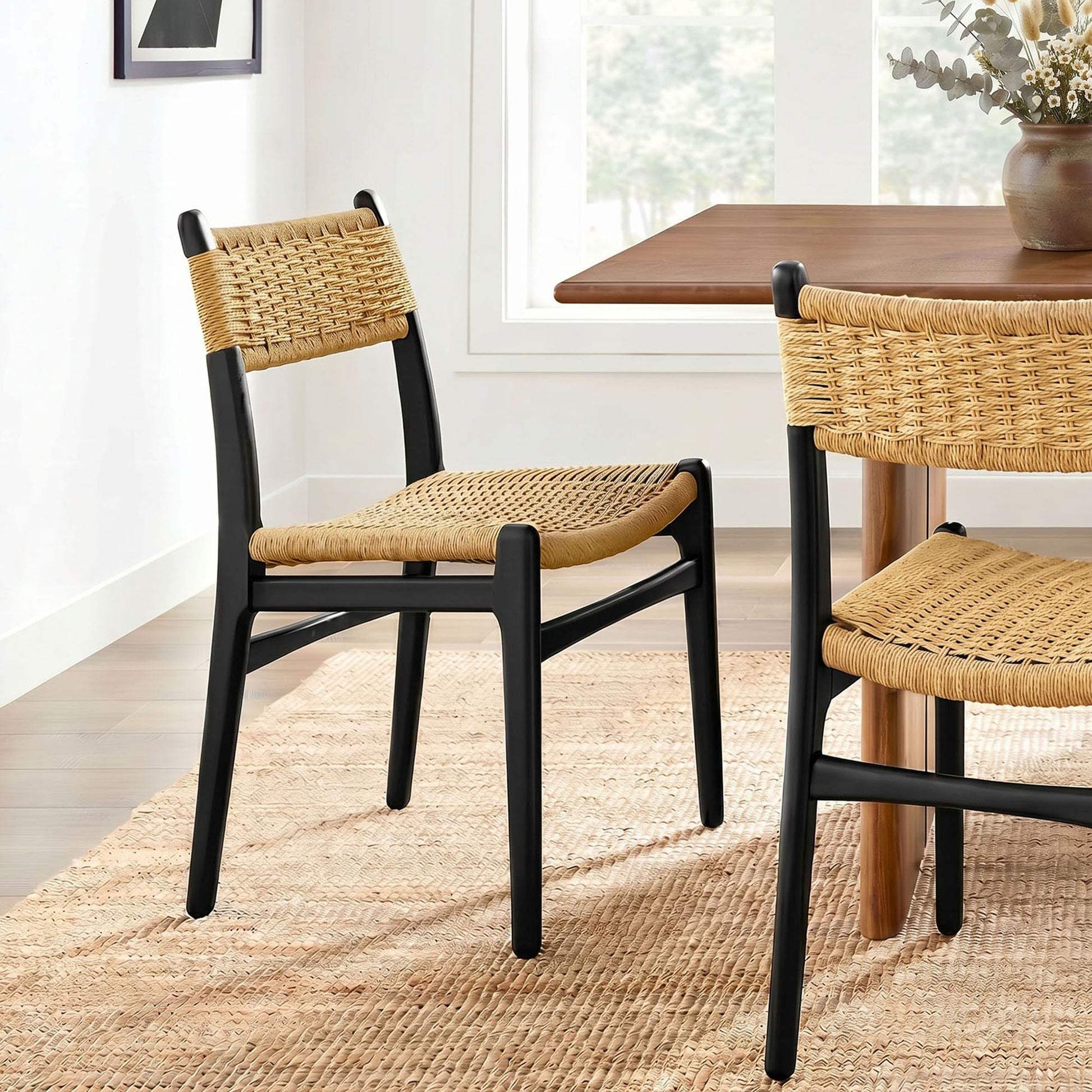 Wynn Rope and Wood Dining Side Chair by Modway