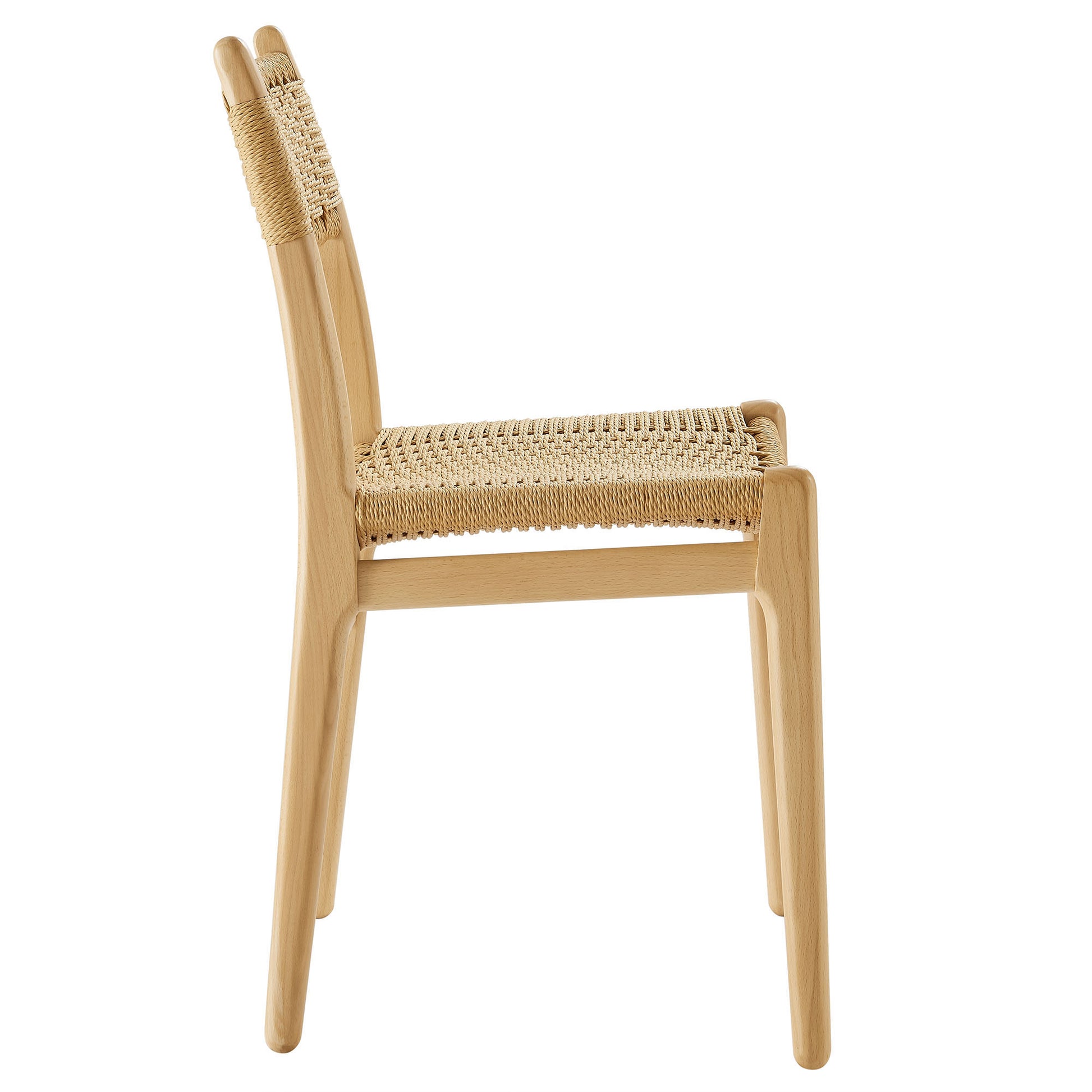 Wynn Rope and Wood Dining Side Chair by Modway