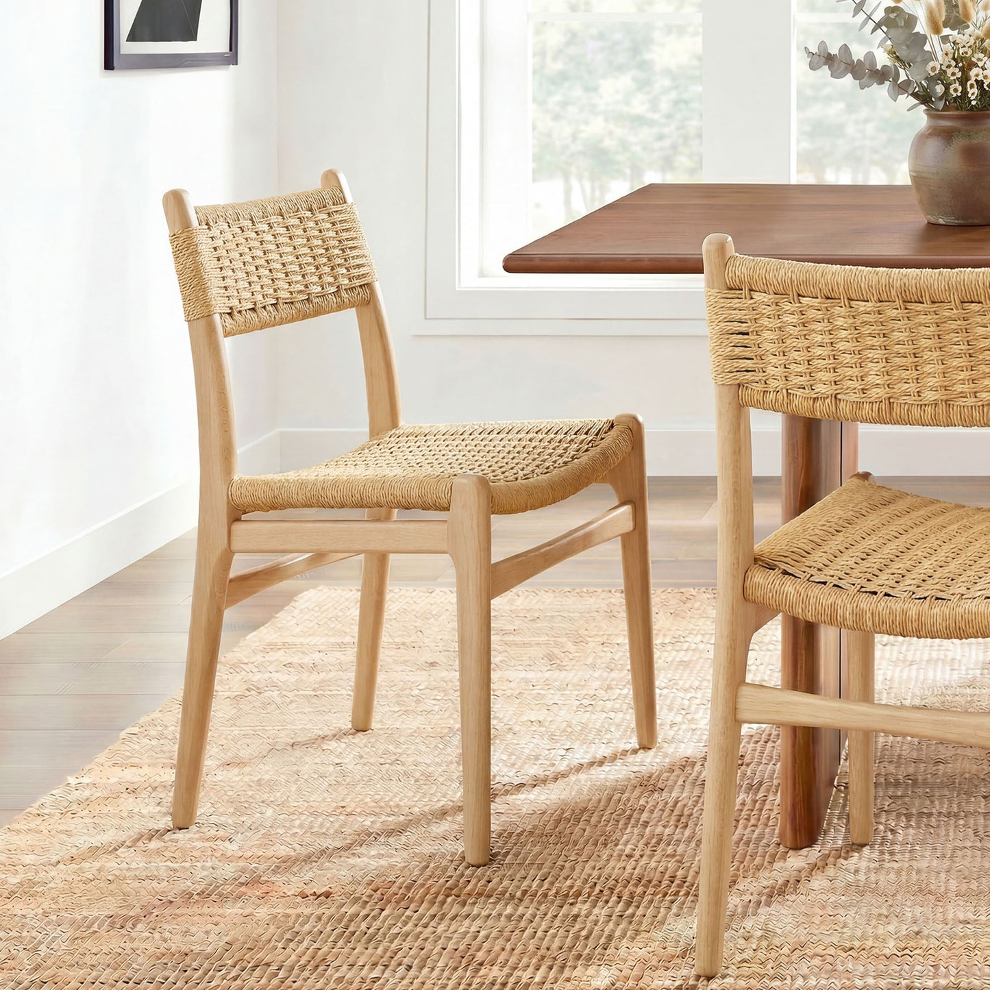 Wynn Rope and Wood Dining Side Chair by Modway