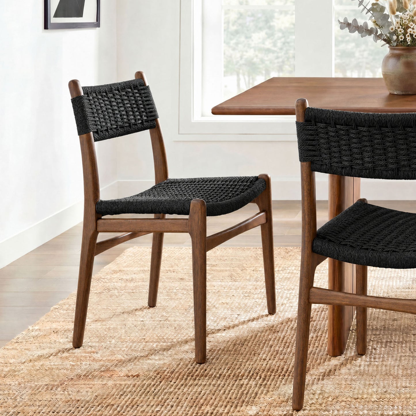 Wynn Rope and Wood Dining Side Chair by Modway