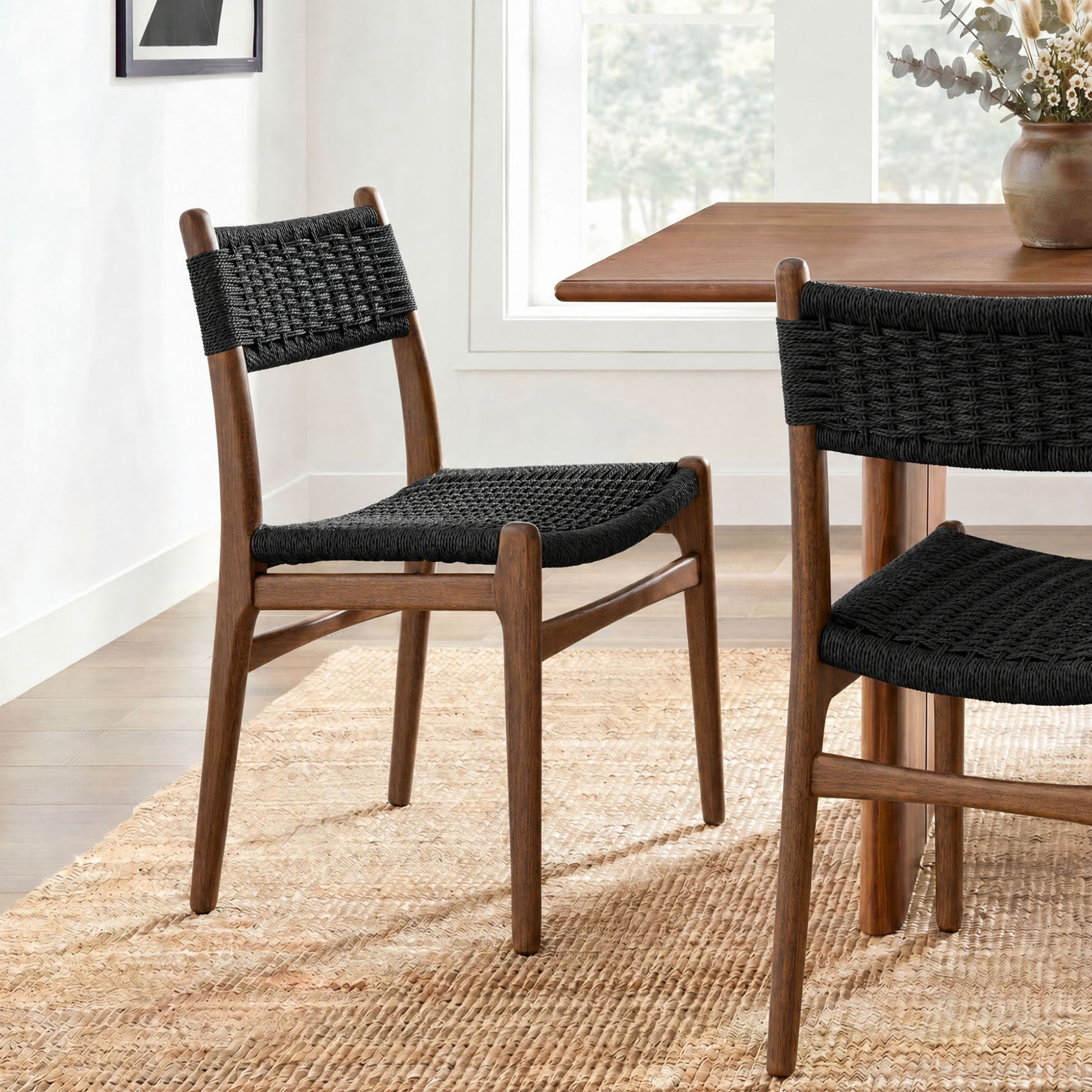 Wynn Rope and Wood Dining Side Chair by Modway