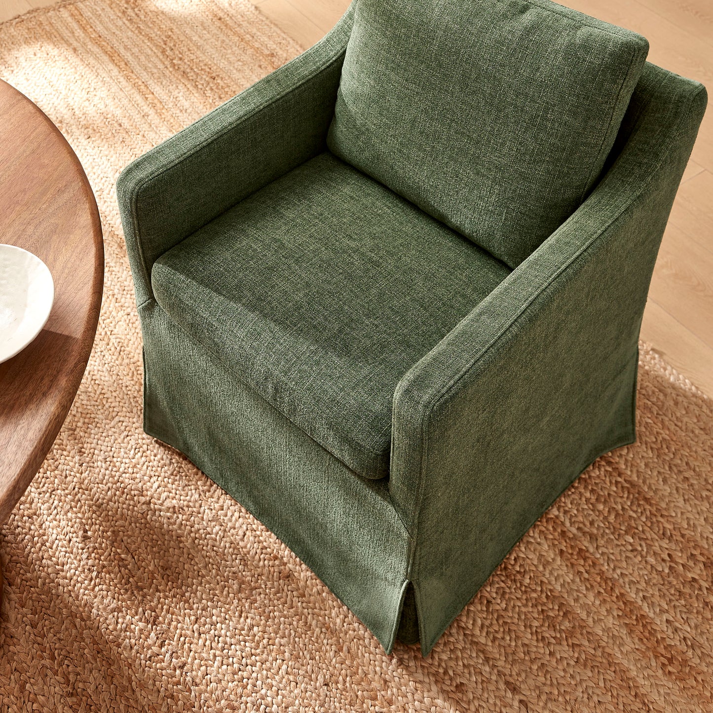 Serene Slipcovered Performance Fabric Dining Armchair by Modway