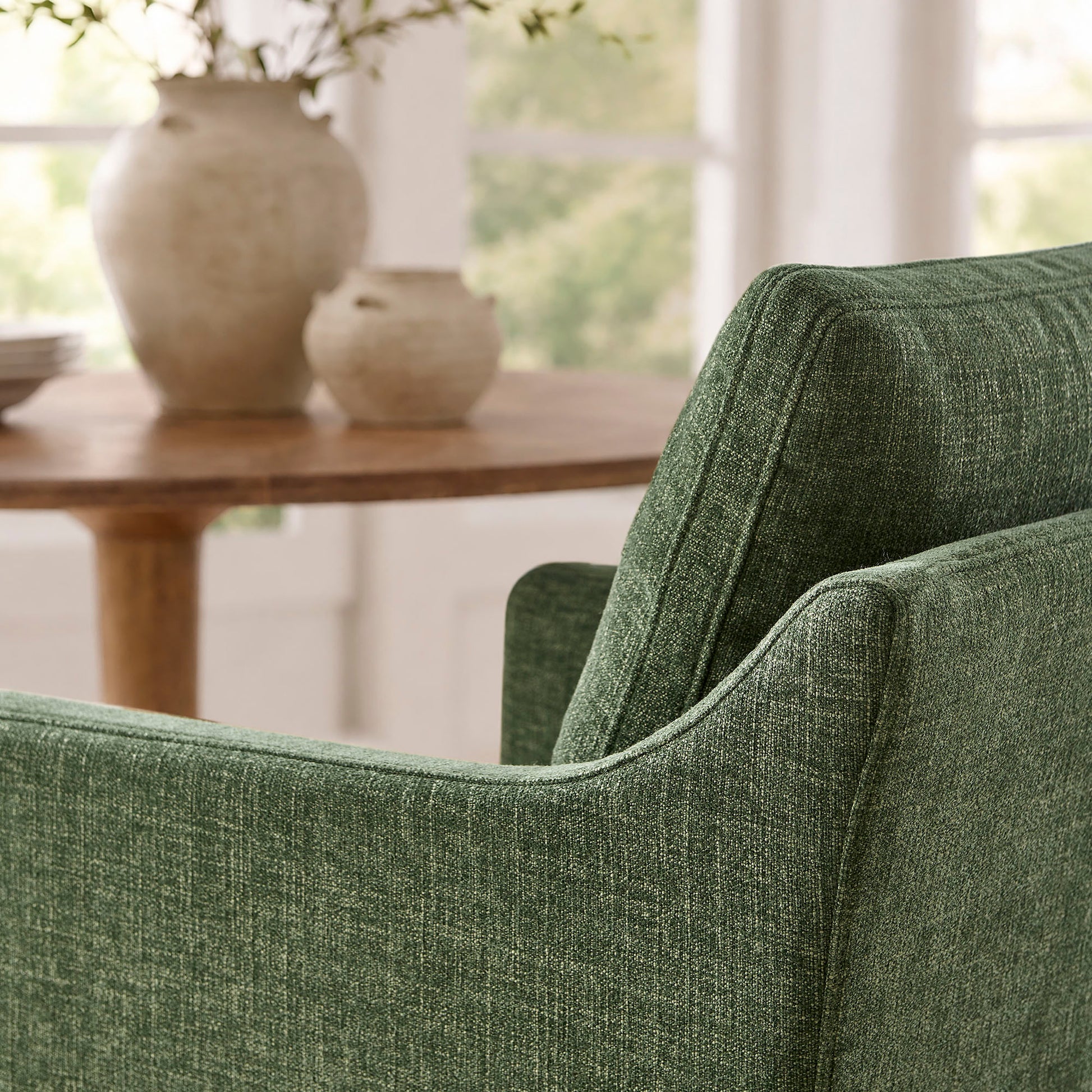 Serene Slipcovered Performance Fabric Dining Armchair by Modway