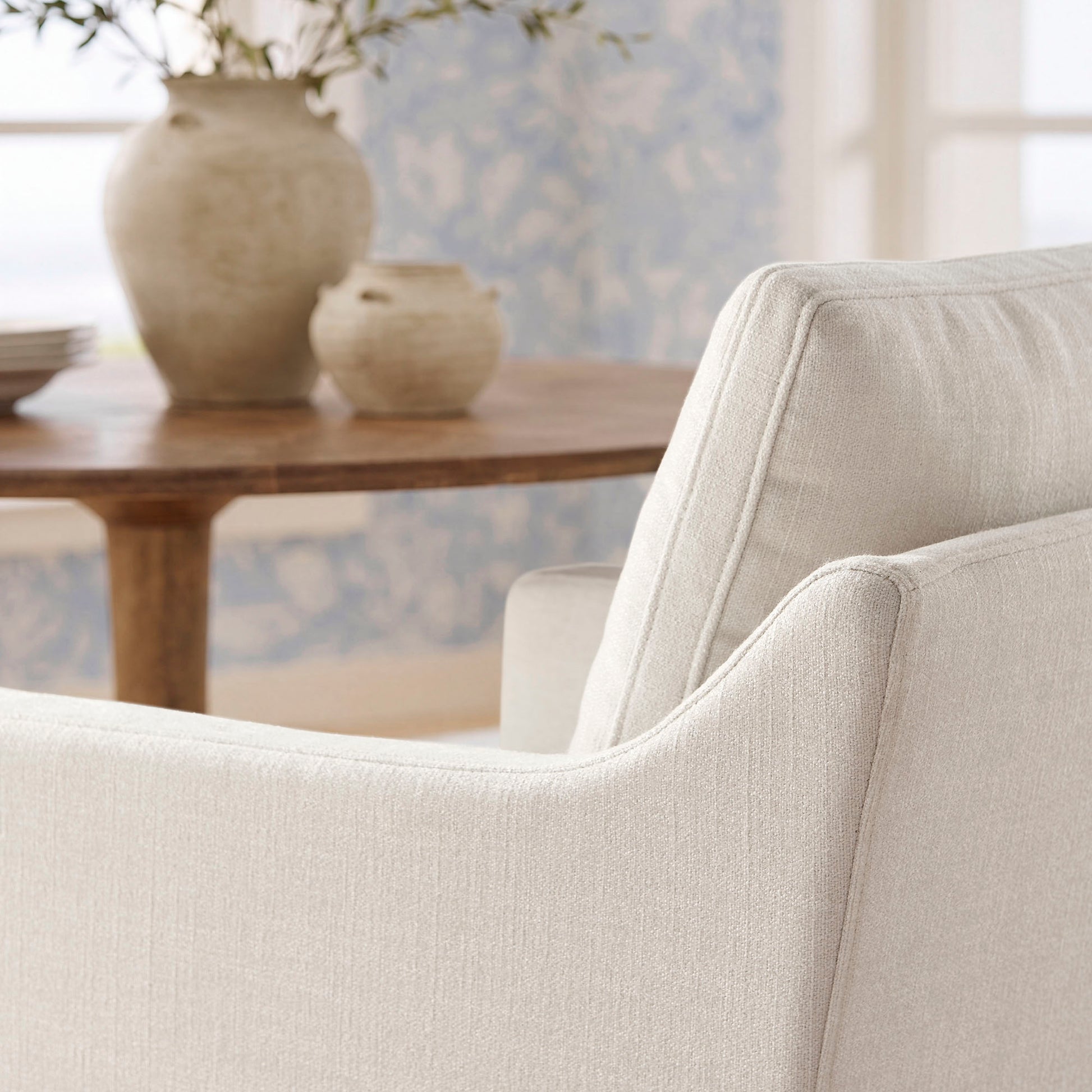 Serene Slipcovered Performance Fabric Dining Armchair by Modway