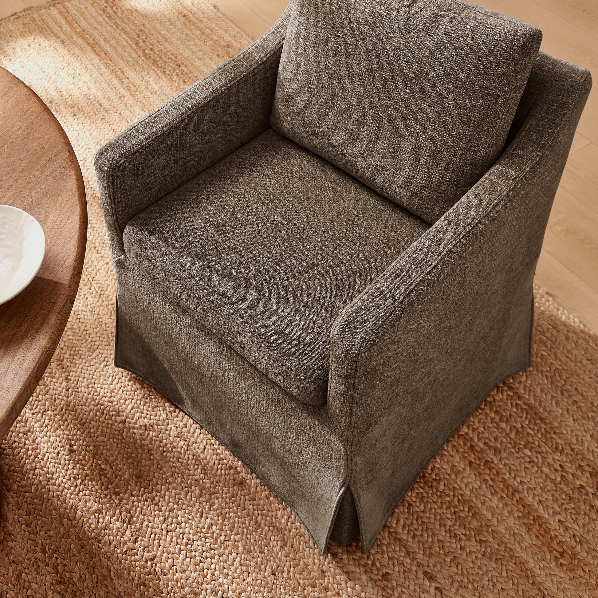 Serene Slipcovered Performance Fabric Dining Armchair by Modway
