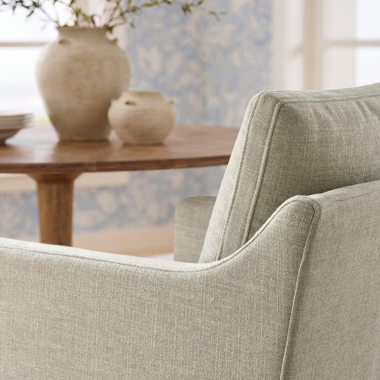Serene Slipcovered Performance Fabric Dining Armchair by Modway