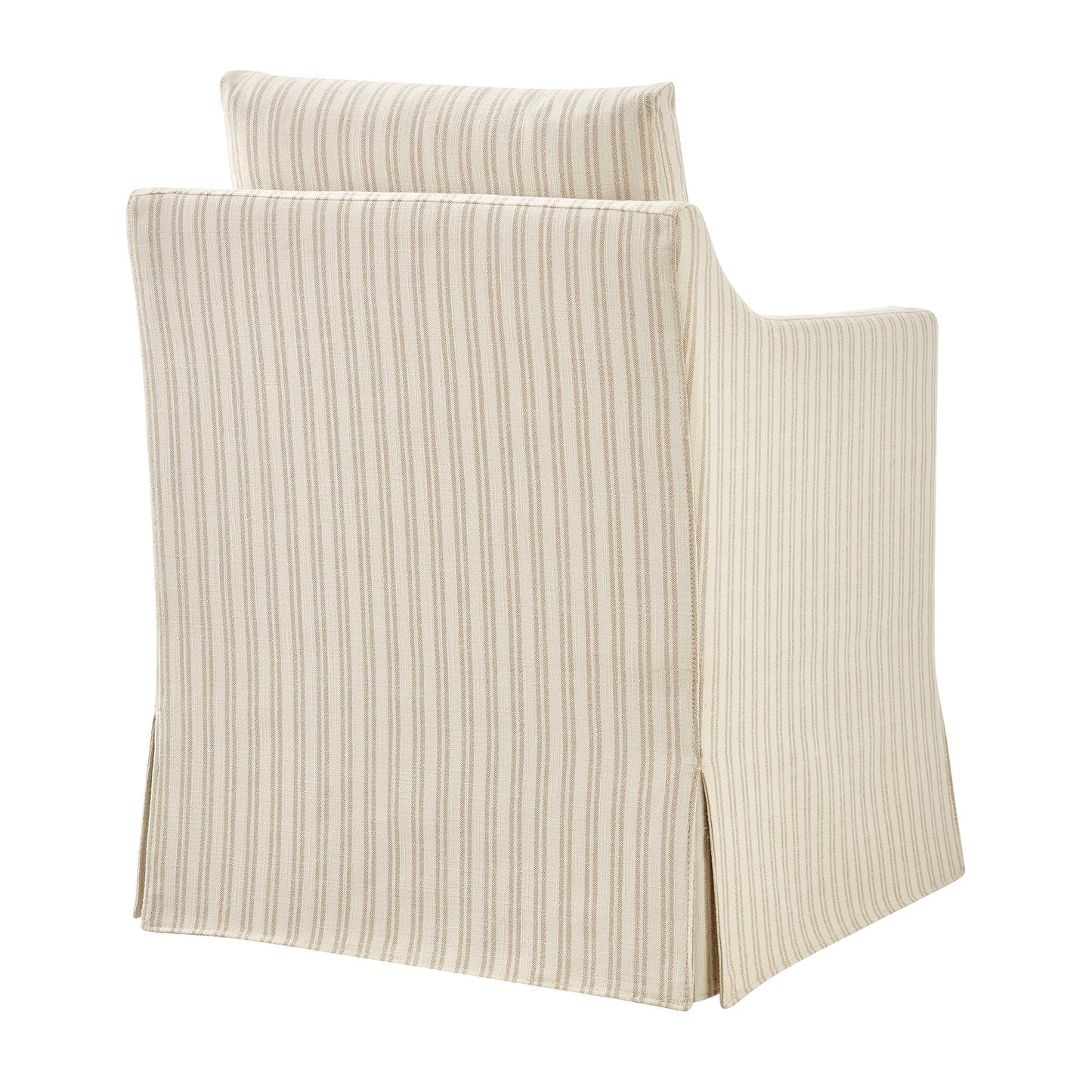 Serene Slipcovered Striped Fabric Dining Armchair by Modway