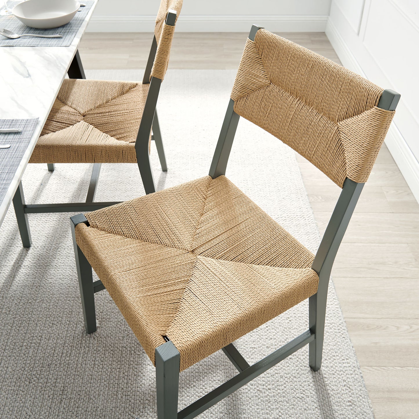 Bodie Wood Dining Chair Set of 2 by Modway