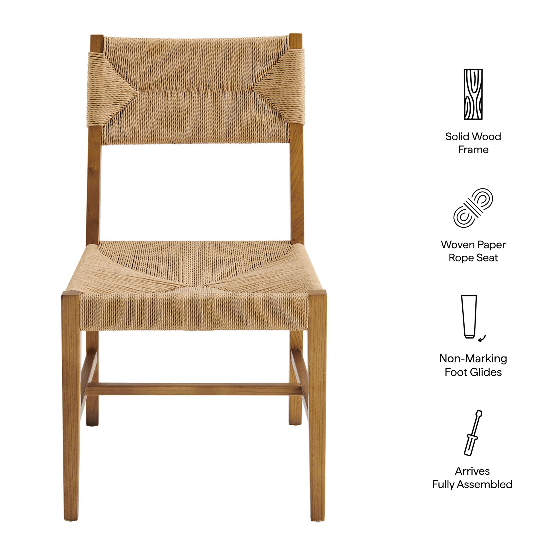 Bodie Wood Dining Chair Set of 2 by Modway