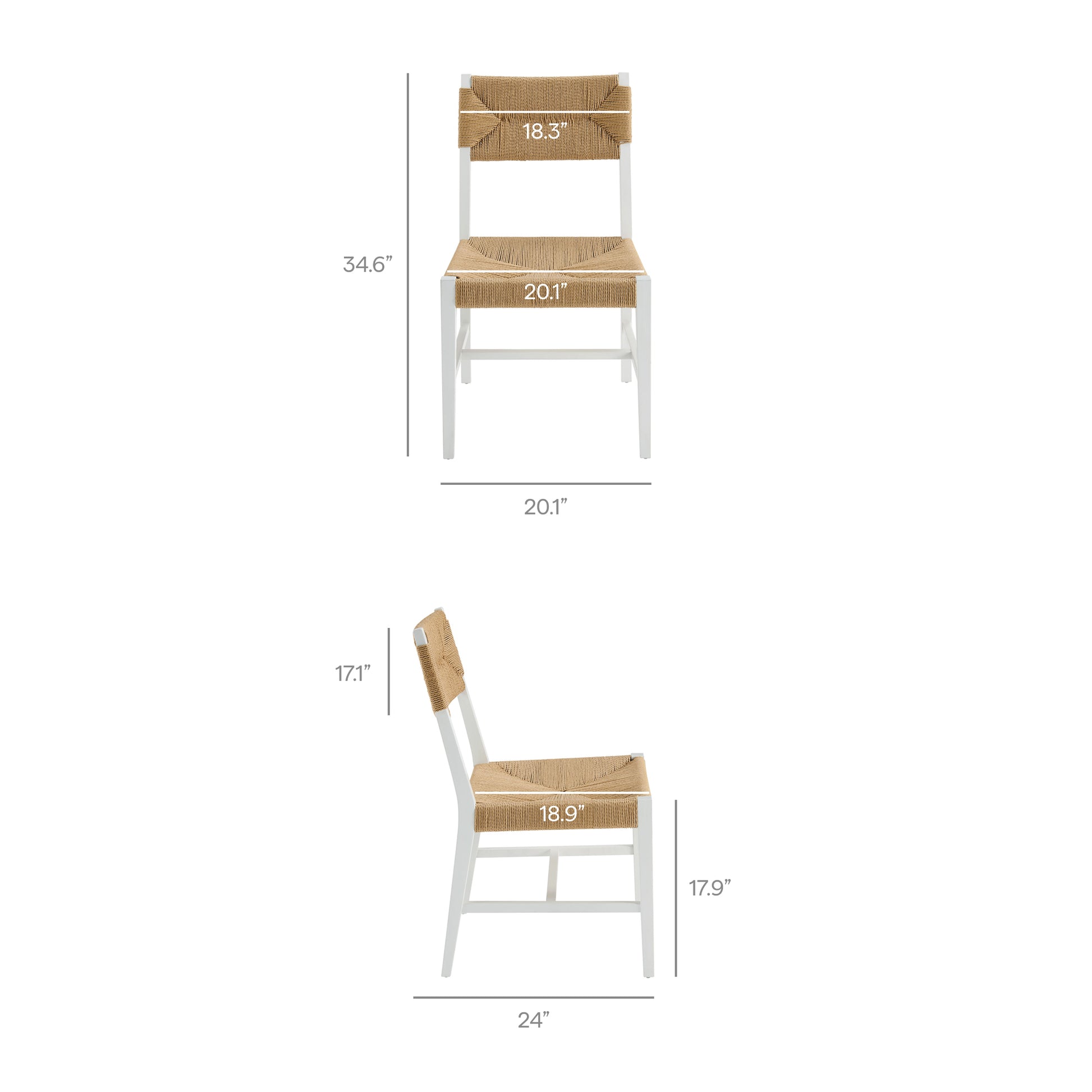 Bodie Wood Dining Chair Set of 2 by Modway