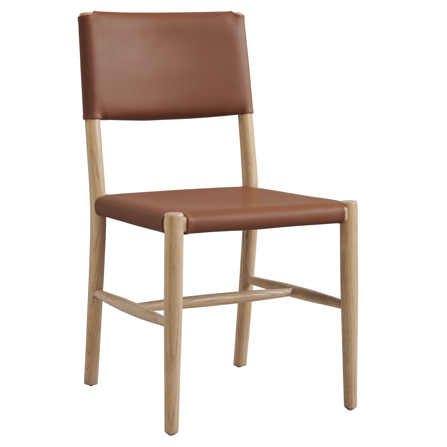 Dover Wood Vegan Leather Dining Side Chair by Modway