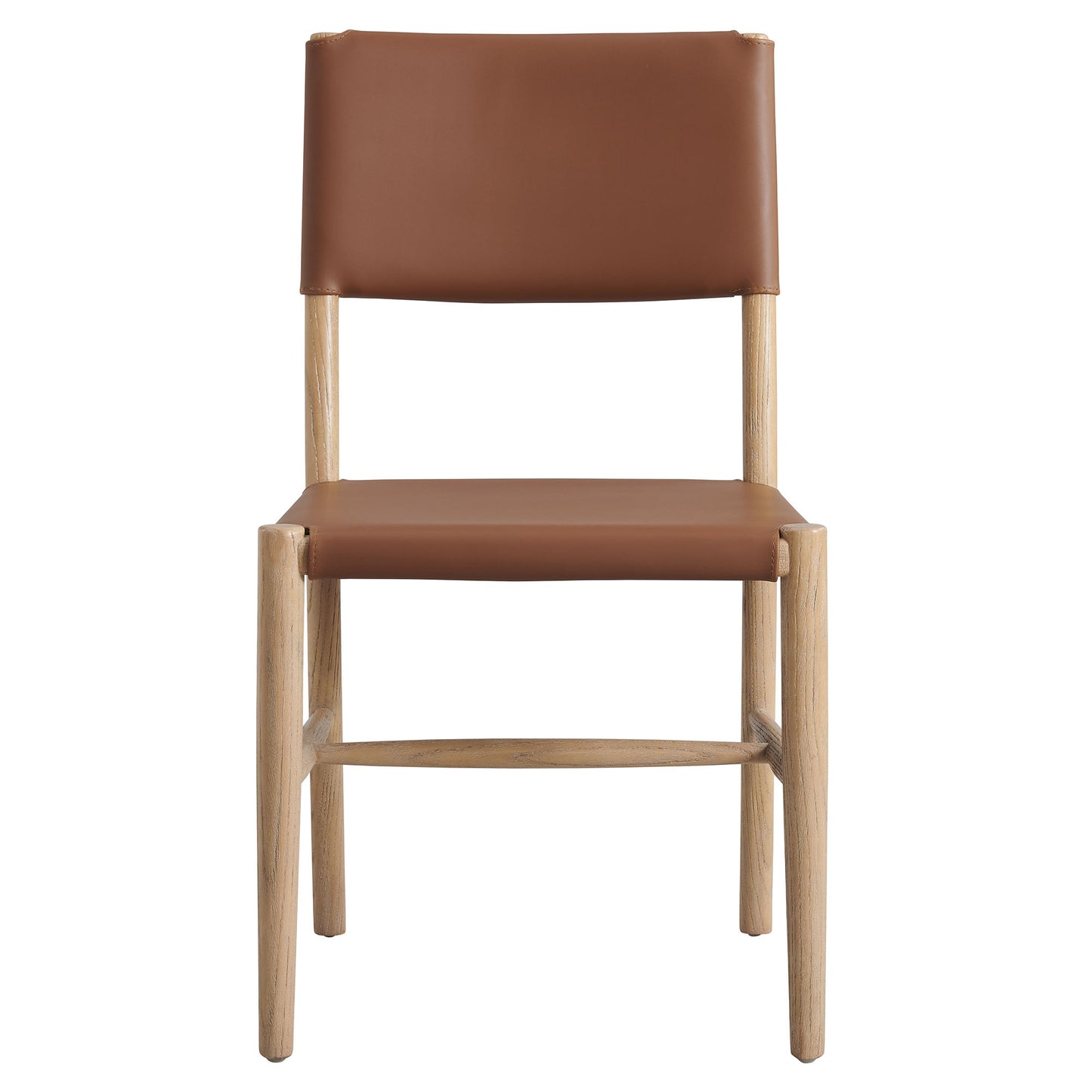 Dover Wood Vegan Leather Dining Side Chair by Modway