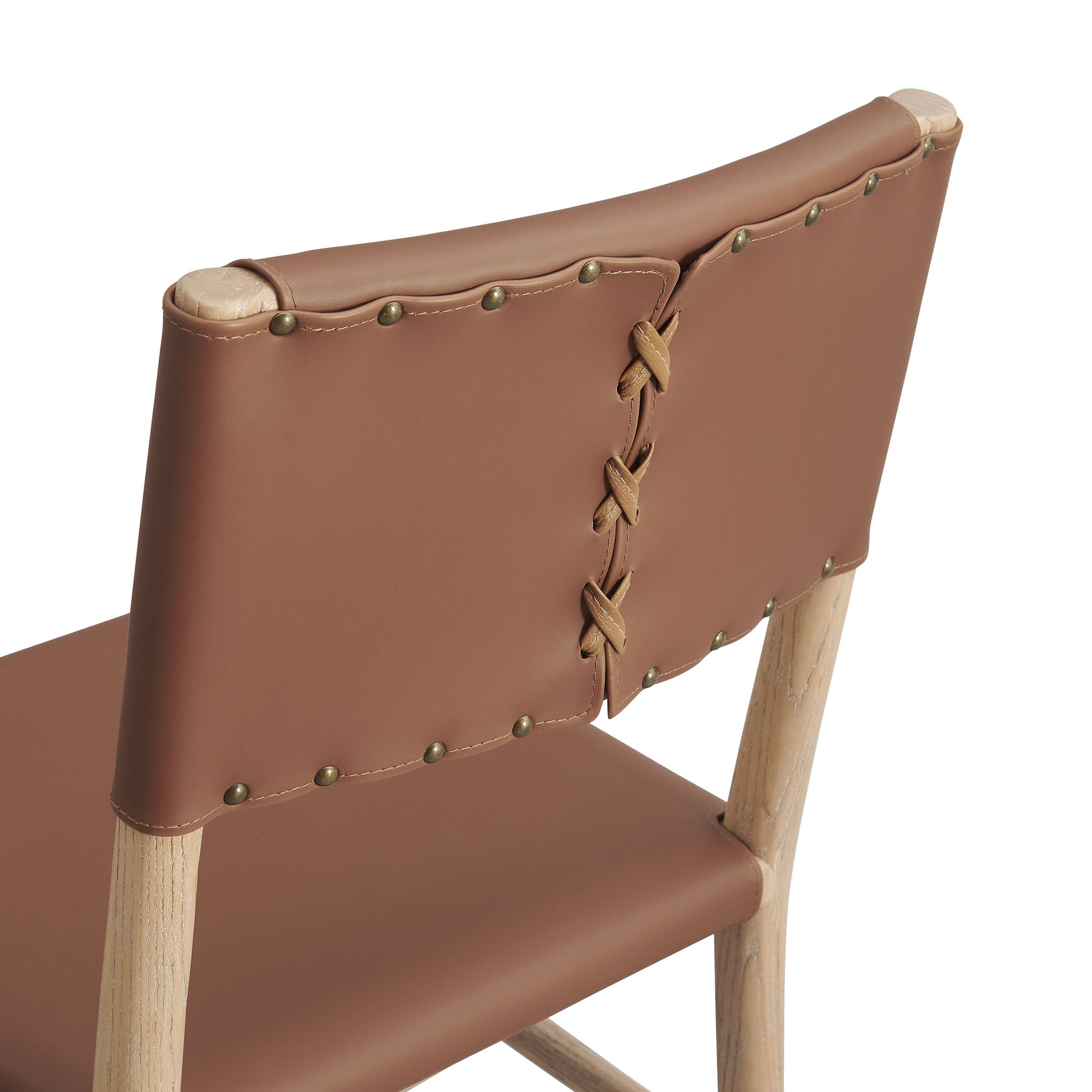 Dover Wood Vegan Leather Dining Side Chair by Modway