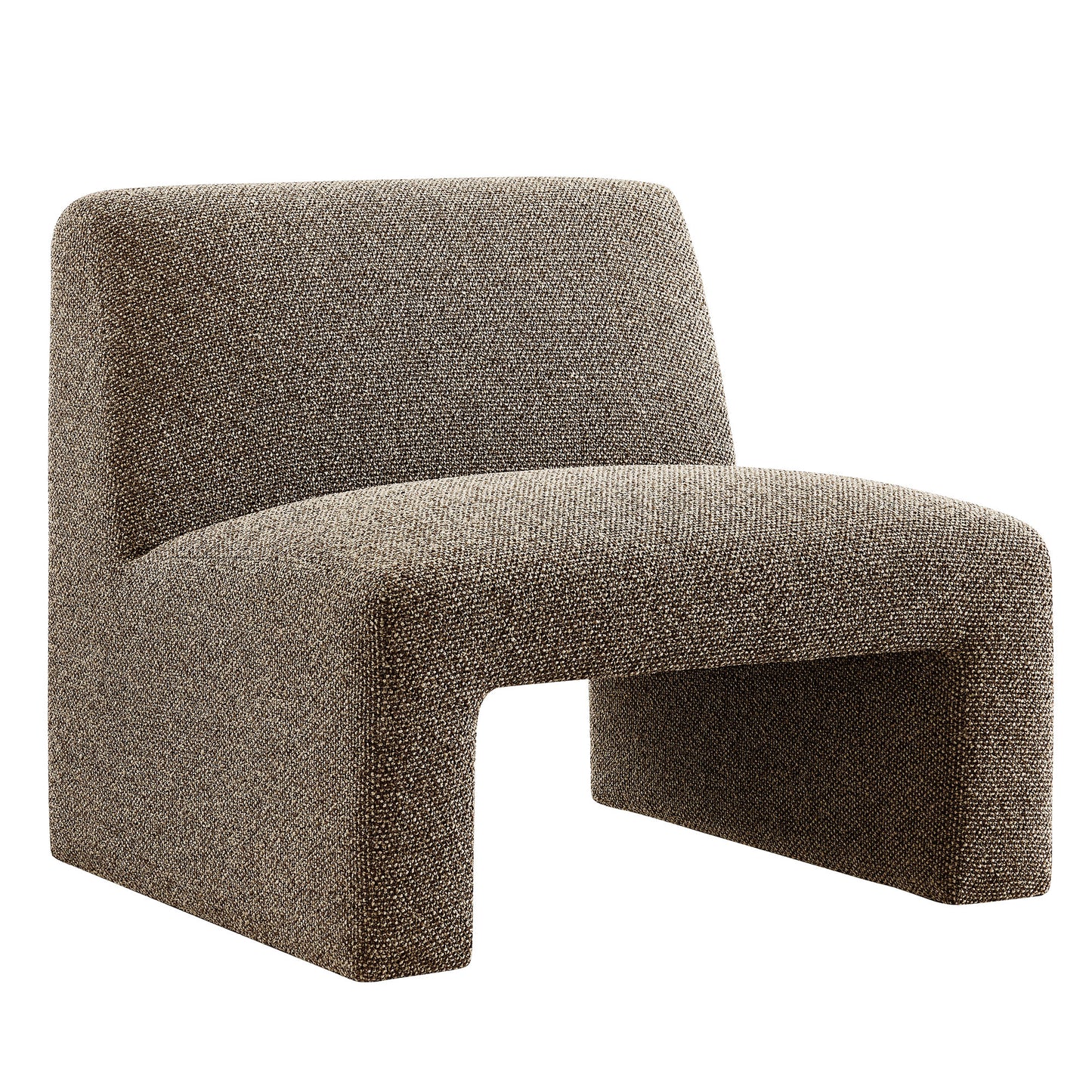 Amita Lattice Boucle Upholstered Armless Accent Chair by Modway