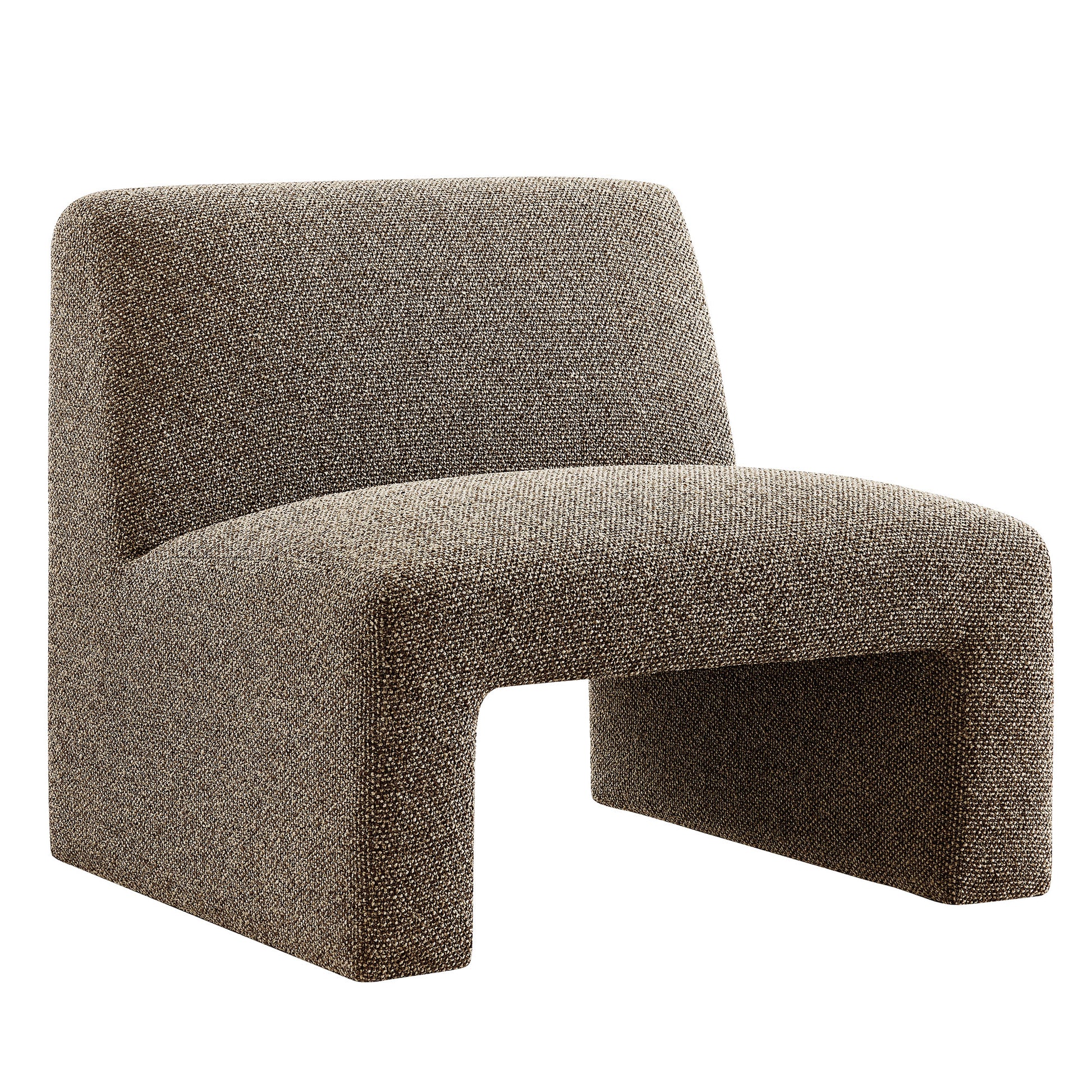 Amita Lattice Boucle Upholstered Armless Accent Chair by Modway
