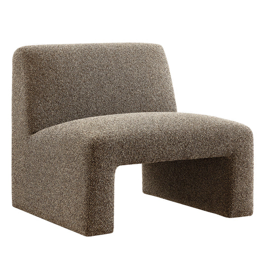 Amita Lattice Boucle Upholstered Armless Accent Chair by Modway