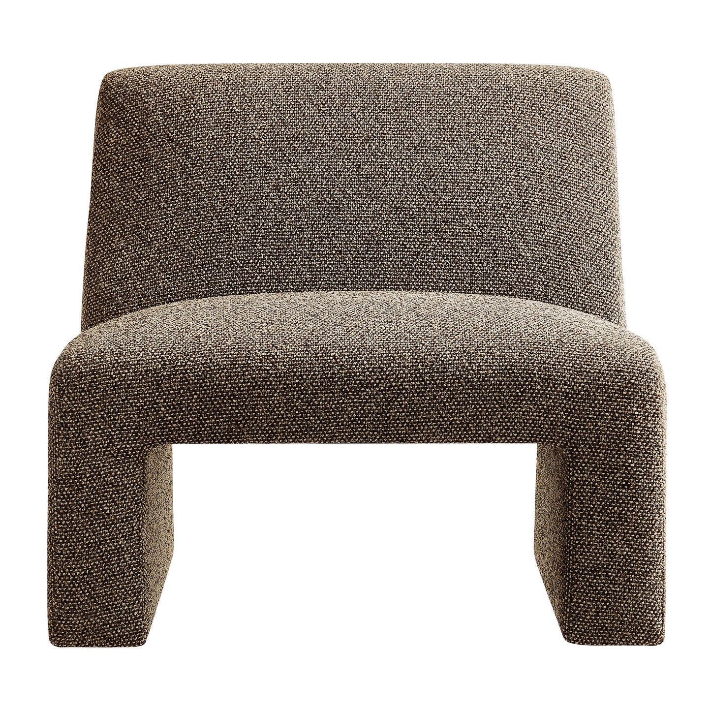 Amita Lattice Boucle Upholstered Armless Accent Chair by Modway