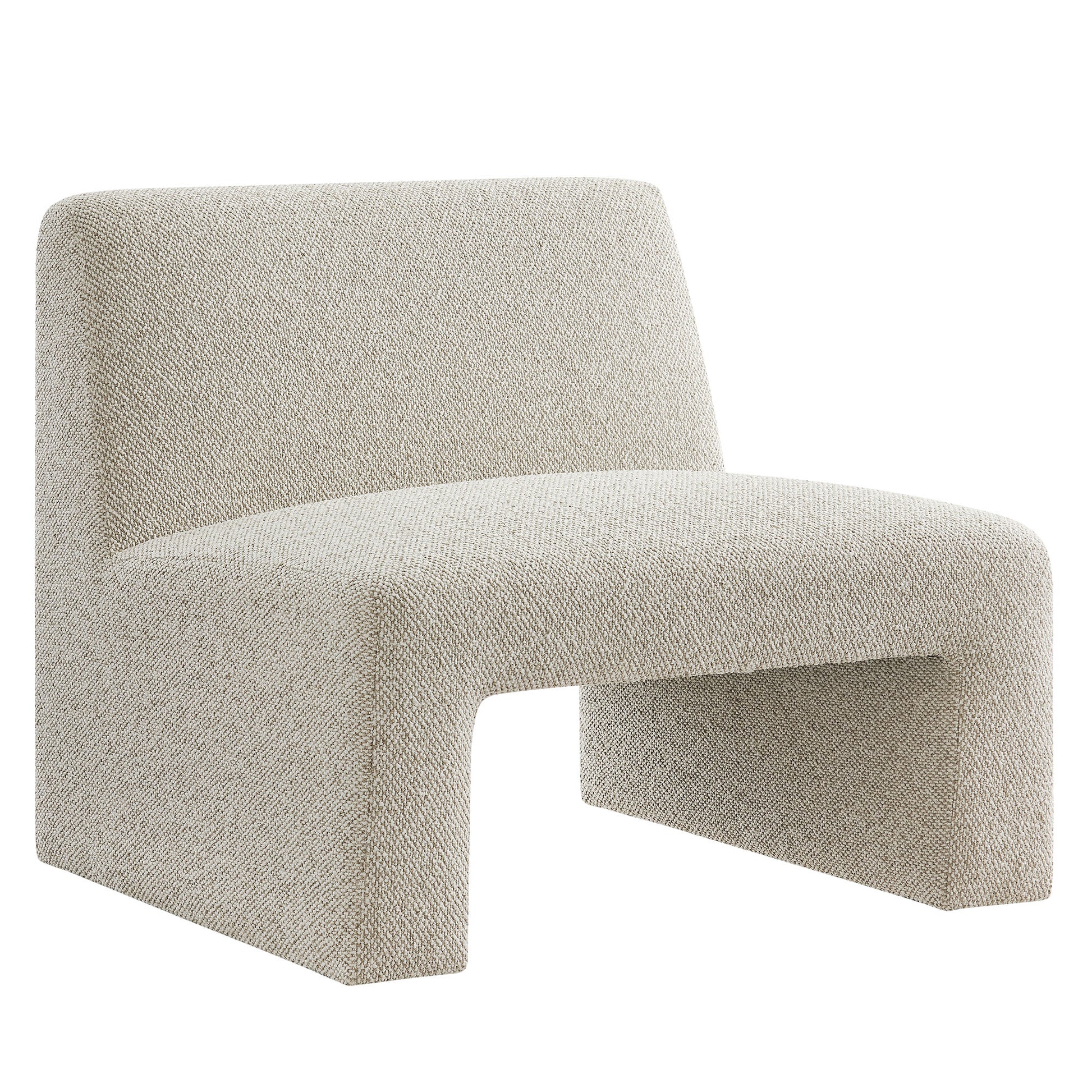 Amita Lattice Boucle Upholstered Armless Accent Chair by Modway