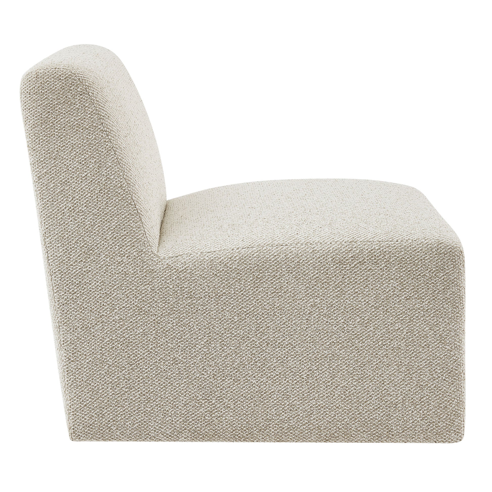 Amita Lattice Boucle Upholstered Armless Accent Chair by Modway