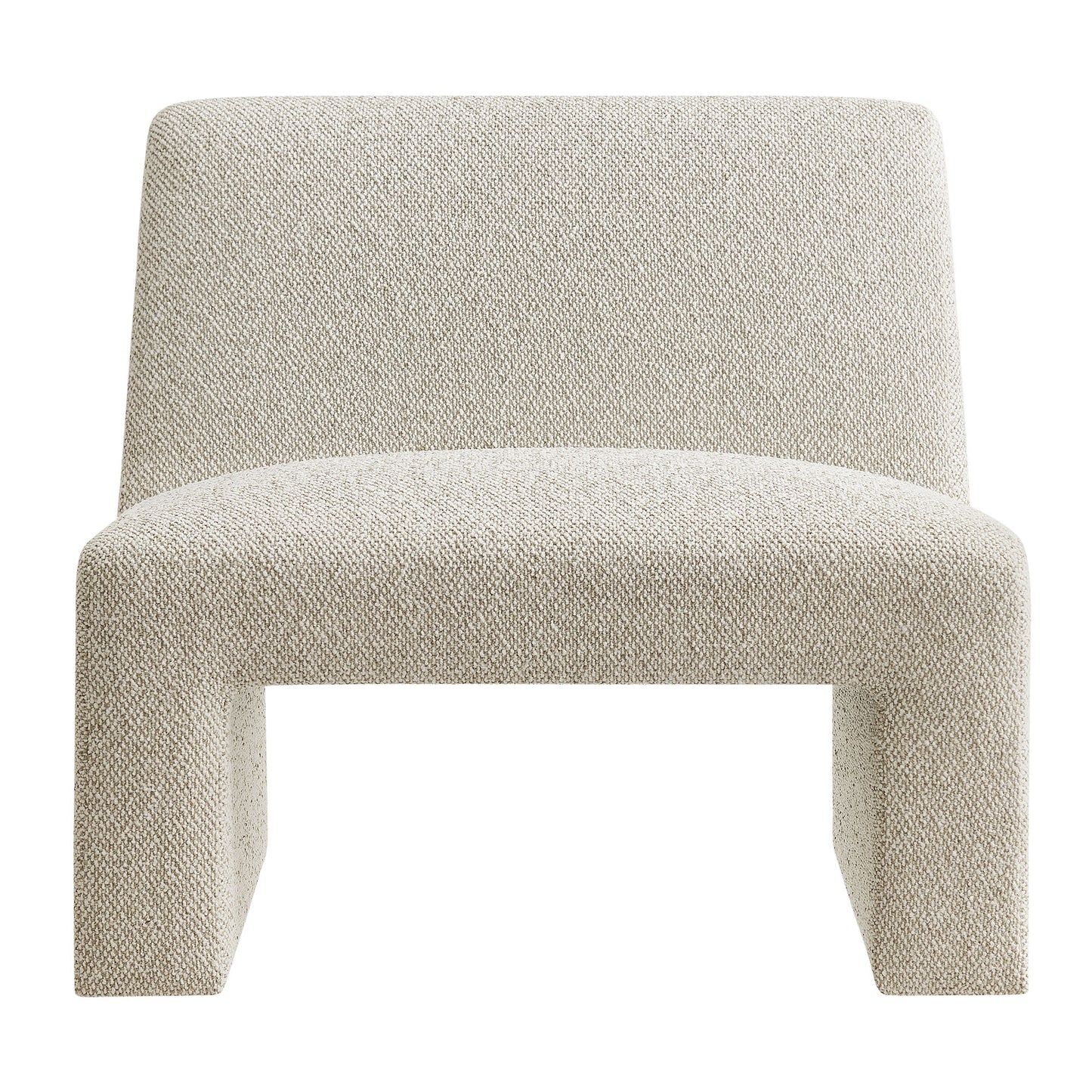 Amita Lattice Boucle Upholstered Armless Accent Chair by Modway